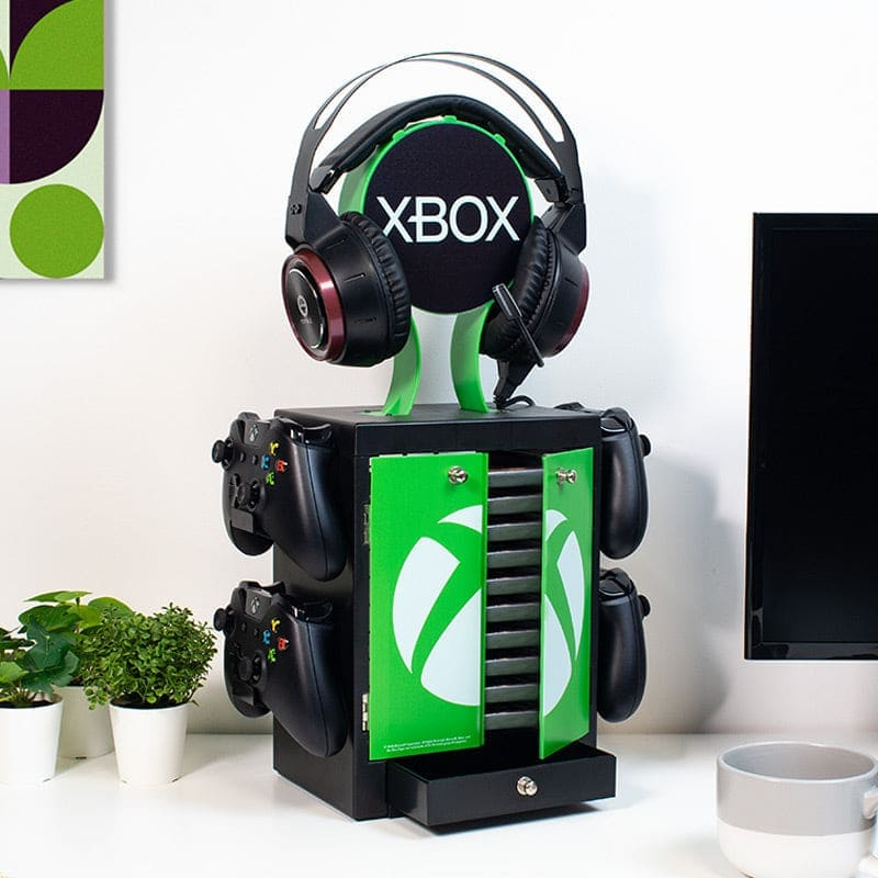 Numskull Games Official Xbox Gaming Locker, Diskettenhalter für Spiele, Xbox, Schwarz, Kabelgebunden, 1 Stück(e)