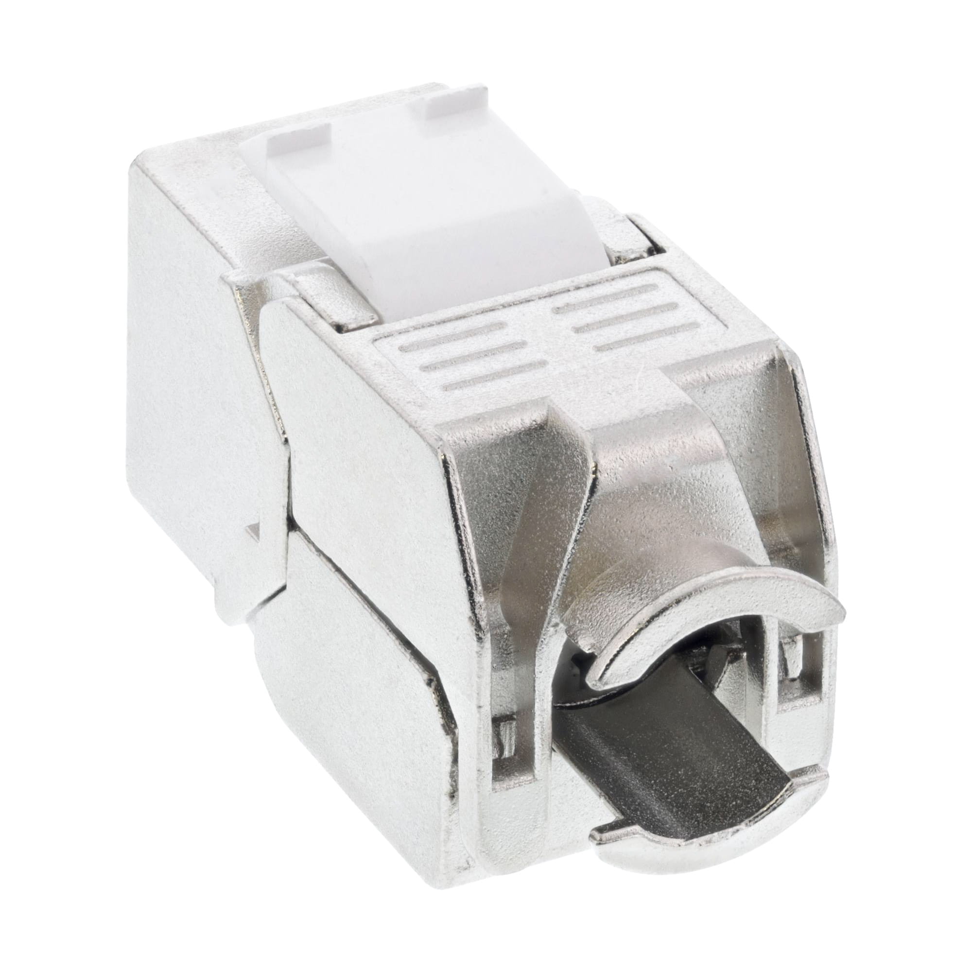 InLine Keystone RJ45 Buchse - SNAP-In - Cat.6a - mit Staubschutz rot