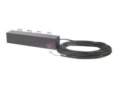 APC Basic Rack PDU - Steckdosenleiste (Rack - einbaufähig) - Wechselstrom 230 V - Eingabe, Eingang fest verdrahtet - Ausgangsanschlüsse: 4 (IEC 60309)