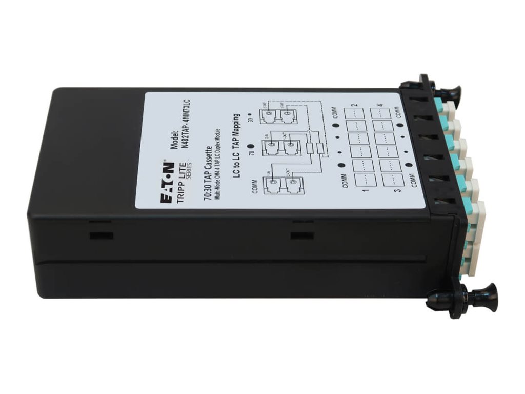 Tripp Eaton Tripp Lite Series Fiber TAP Cassette - Multimode, 4x Duplex LC, 70/30 Split