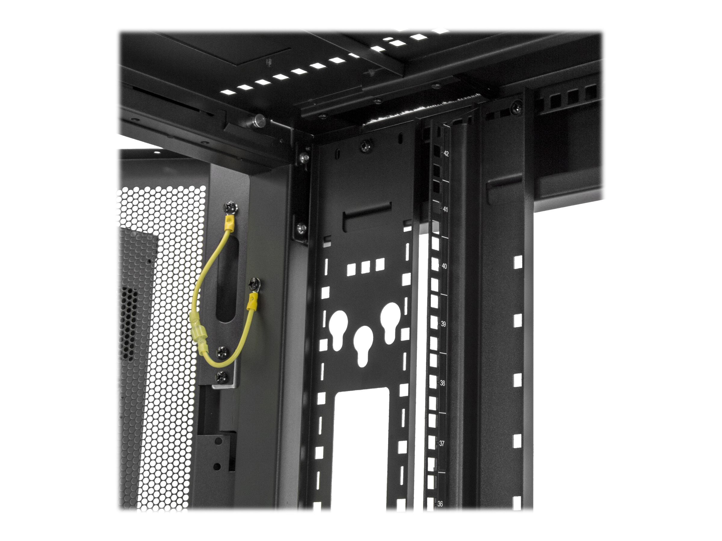 StarTech.com RK2537BKM Serverschrank (25HE, 89cm tiefes Gehäuse, Datenschrank, Netzwerkschrank) - Schrank Netzwerkschrank - Schwarz - 25U - 94 cm (37")