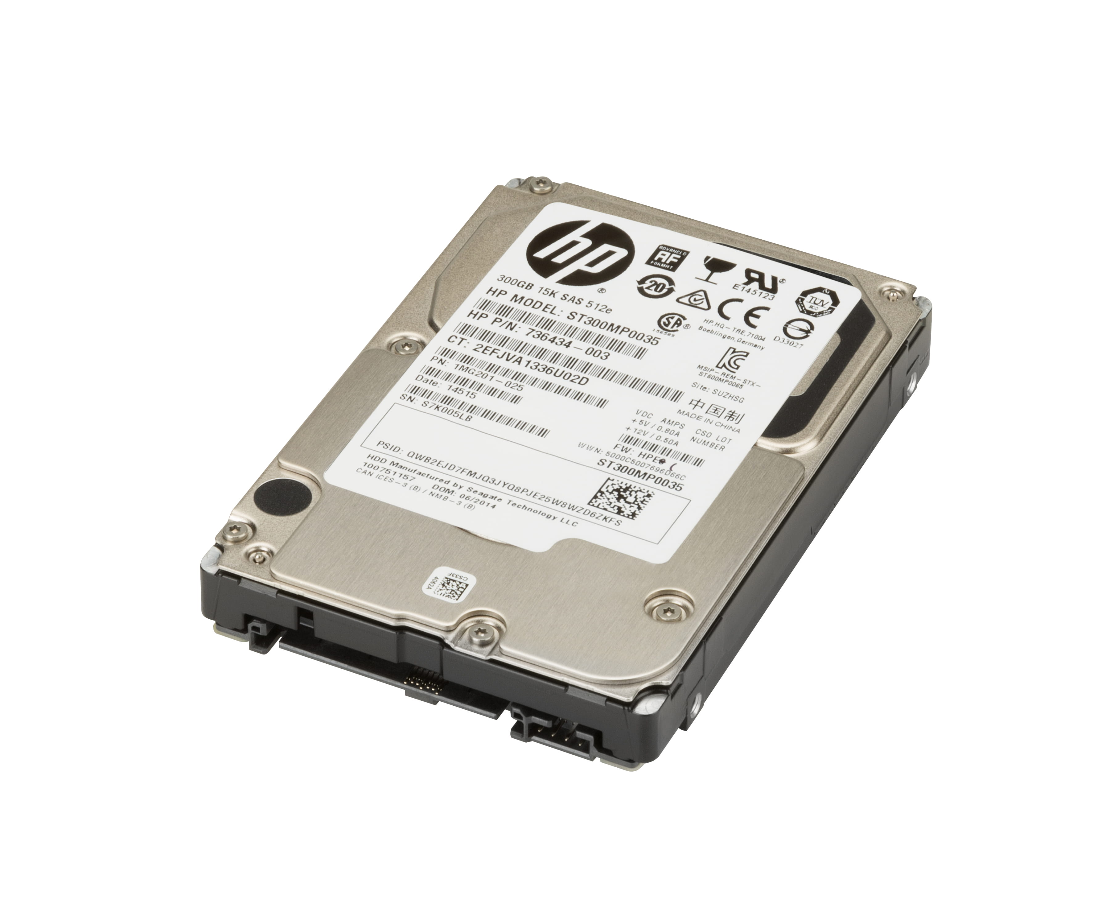 HP Enterprise - Festplatte - 300 GB - 2.5" SFF (6.4 cm SFF)