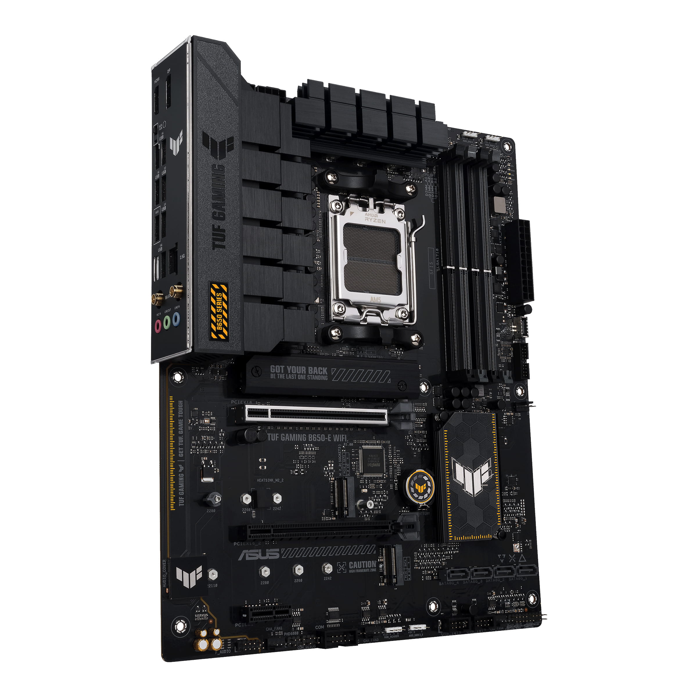 ASUS TUF GAMING B650-E WIFI - Motherboard - ATX - Socket AM5 - AMD B650 Chipsatz - USB-C Gen2, USB 3.1 Gen 2 - Wi-Fi 6E, Bluetooth - Onboard-Grafik (CPU erforderlich)