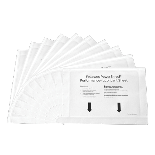 Fellowes Powershred Performance + - Aktenvernichter-Ölpapier (Packung mit 10)