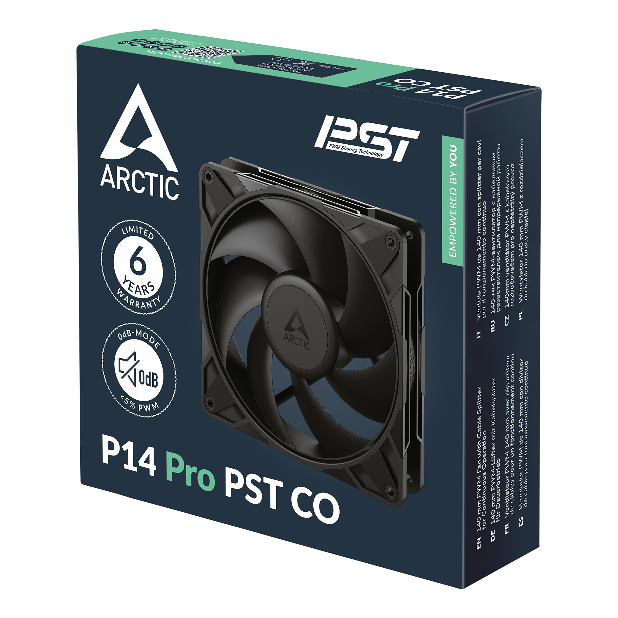 Arctic P14 Pro PST CO - Gehäuselüfter - mit Kabelsplitter