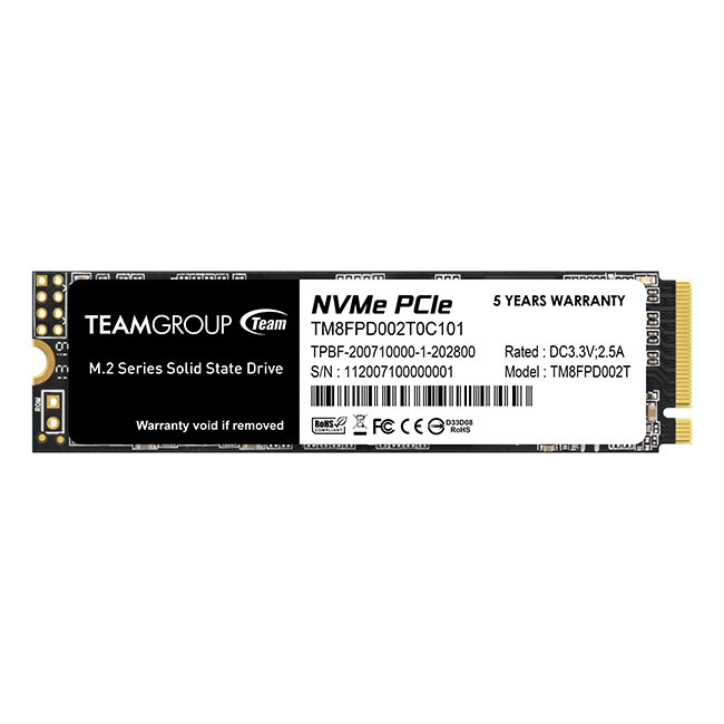 Team Group MP33 Pro - SSD - 2 TB - intern - M.2 2280 - PCIe 3.0 x4 (NVMe)