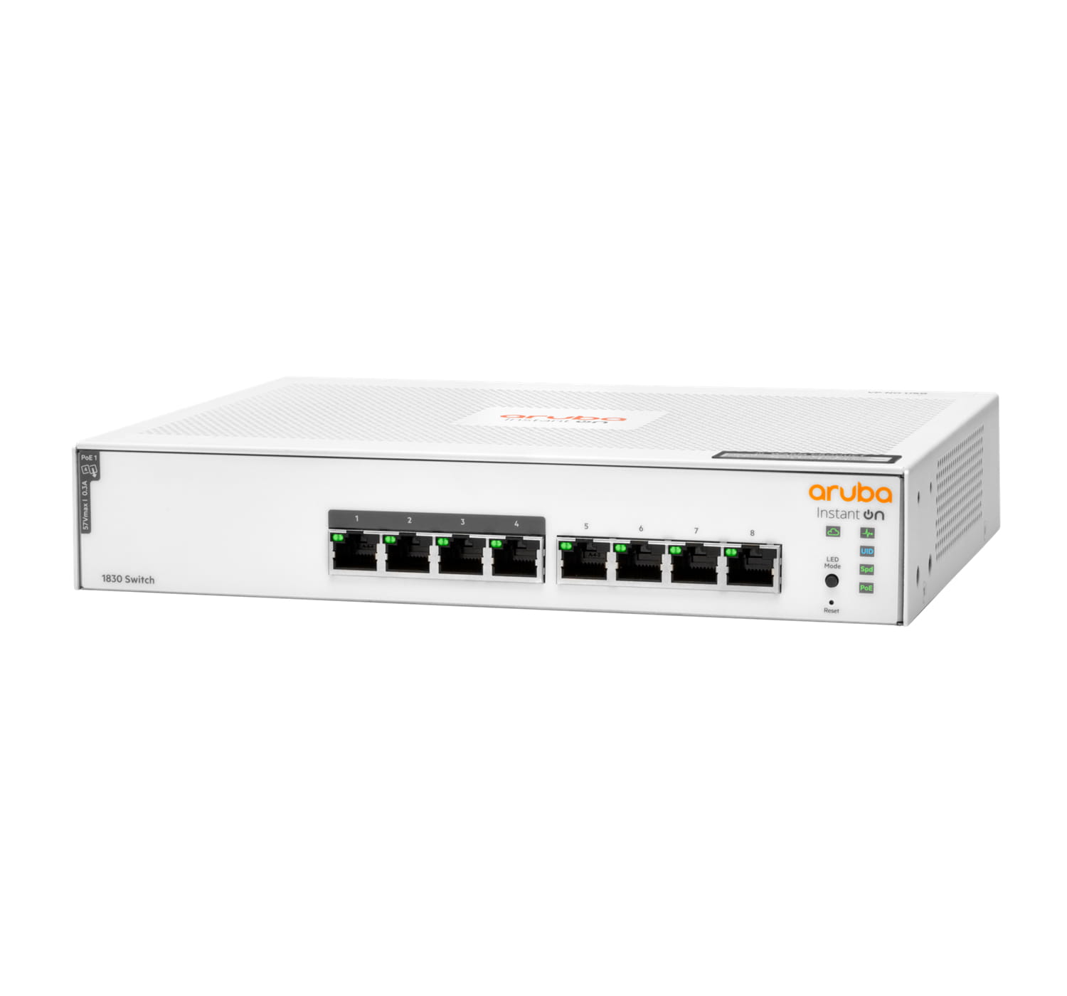 HPE Networking Instant On 1830 8G 4p Class4 PoE 65W Switch - Switch - Smart - 4 x 10/100/1000 + 4 x 10/100/1000 (PoE+) - managed