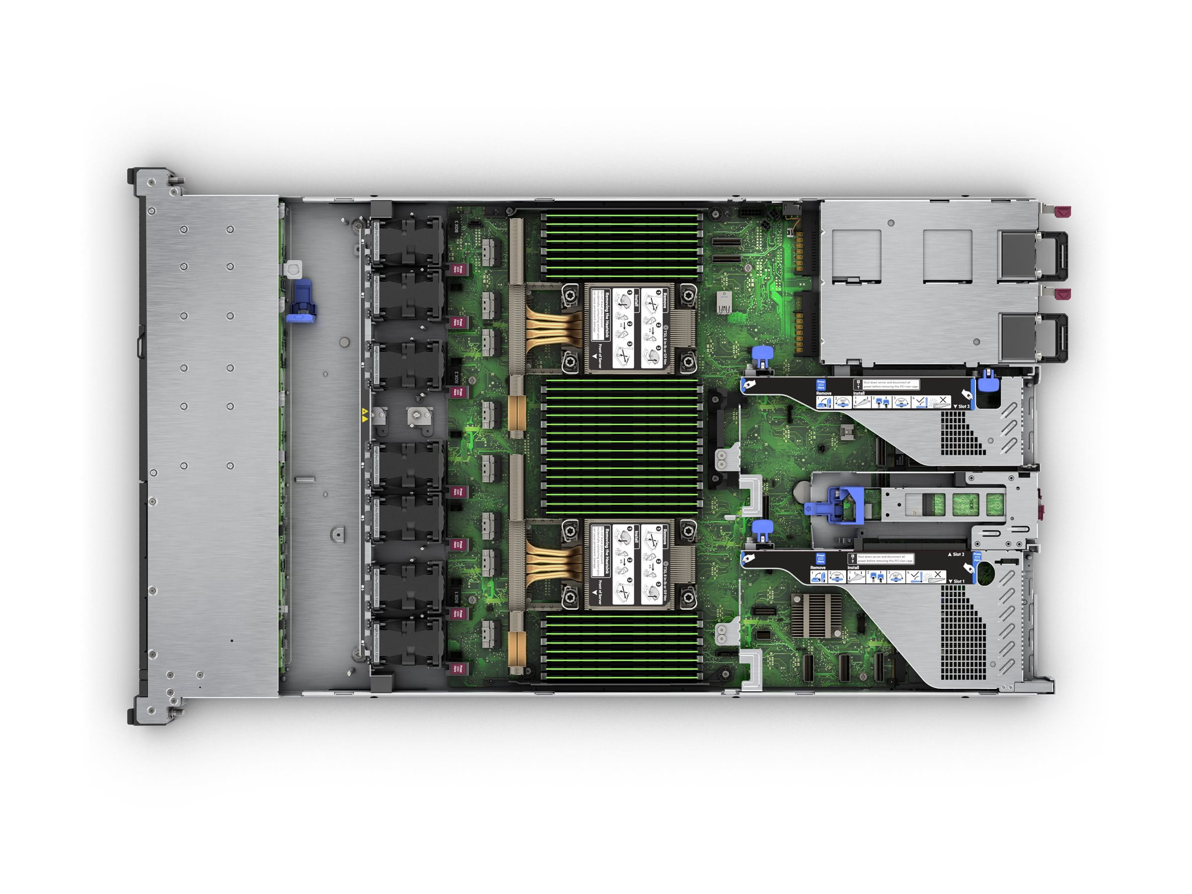HPE ProLiant DL360 Gen11 - 1U - zweiweg - 1 x Xeon Silver 4514Y / 2 GHz - RAM 64 GB - SATA/SAS/NVMe - Hot-Swap 6.4 cm (2.5")