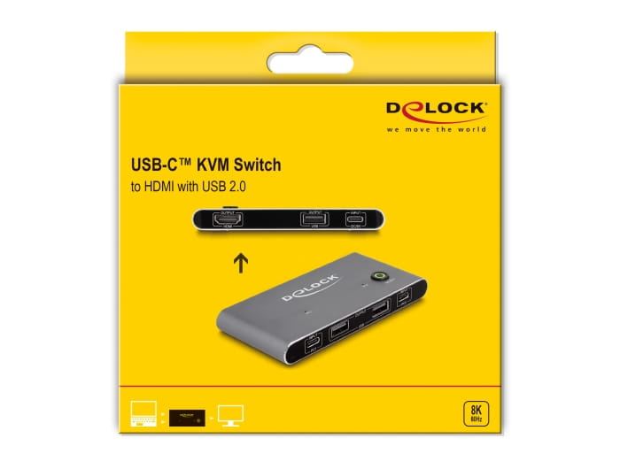 Delock KVM-/Audio-/USB-Switch - HDMI 8K60