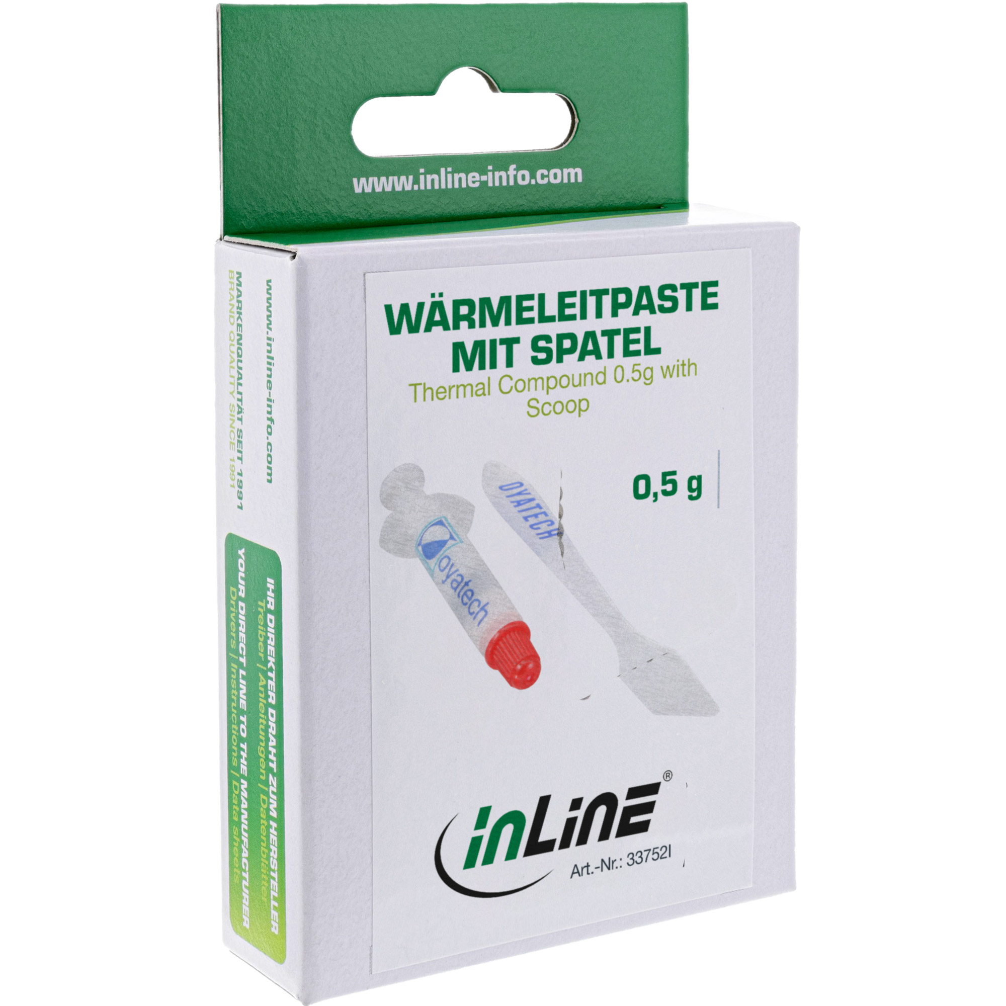 InLine Wärmeleitpaste - 0,5g - mit Spatel