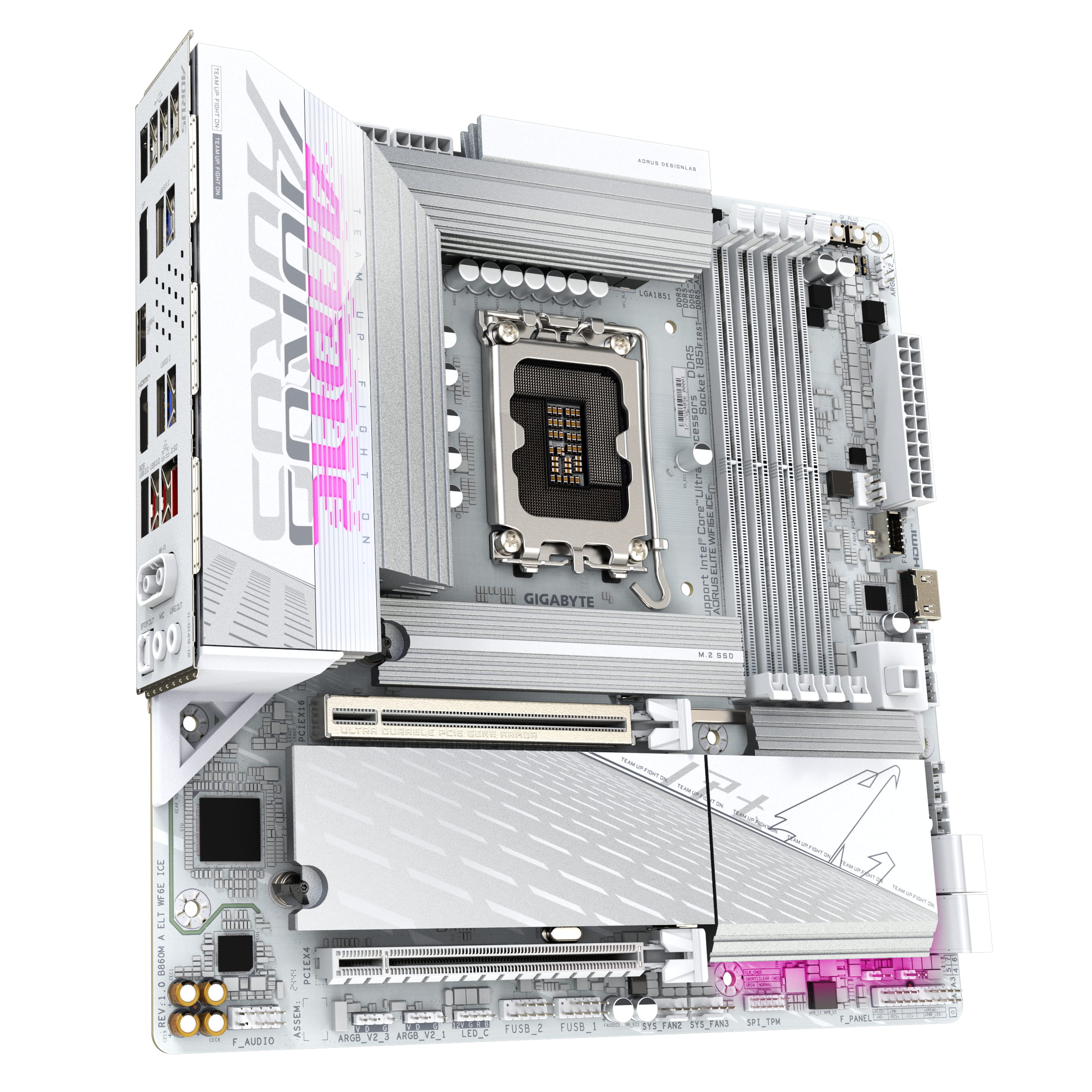 Gigabyte AORUS B860M ELITE WIFI6E ICE - Motherboard - micro ATX - LGA1851 Sockel - AMD B850 Chipsatz - USB4, USB-C 3.2 Gen2, USB 3.2 Gen 2, USB 3.2 Gen 1 - Bluetooth, Wi-Fi 6E, 2.5 Gigabit LAN - Onboard-Grafik (CPU erforderlich)