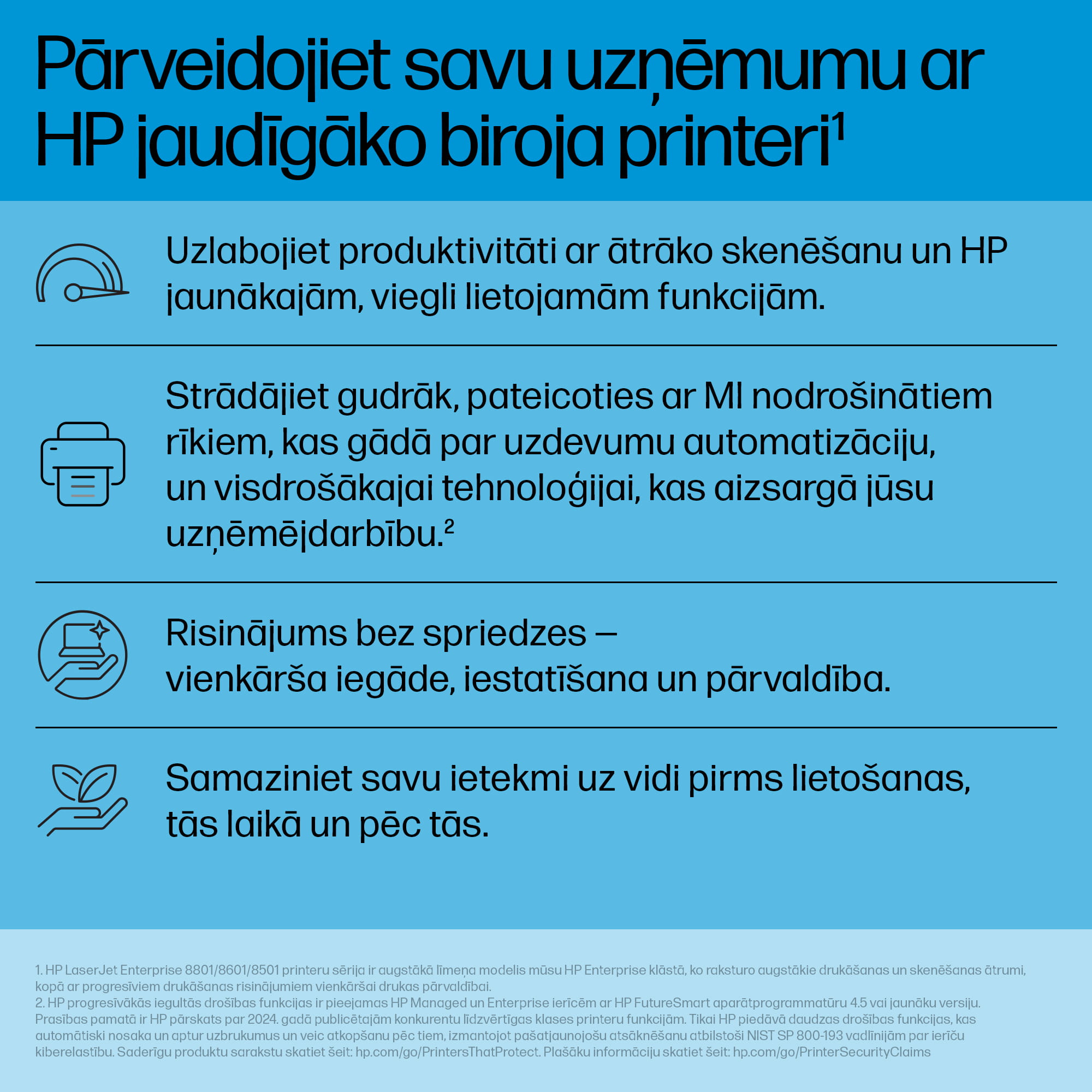 HP LaserJet Enterprise 8501x - Drucker - s/w