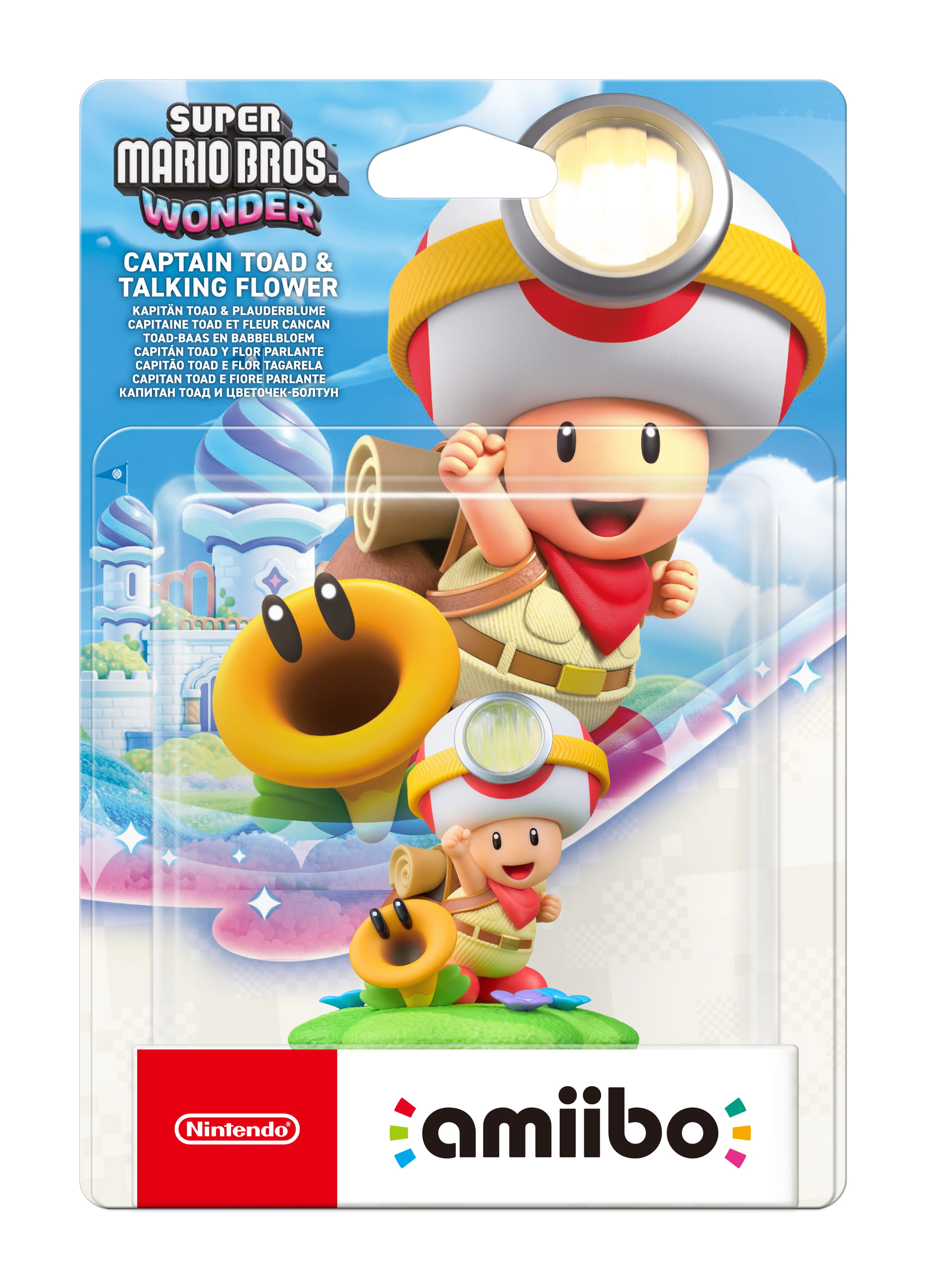 Nintendo Amibo Captain Toad & Talking Flower, Interaktive Spielfigur, Nintendo Switch 2, Amiibo, Mehrfarbig, Nintendo, Sichtverpackung