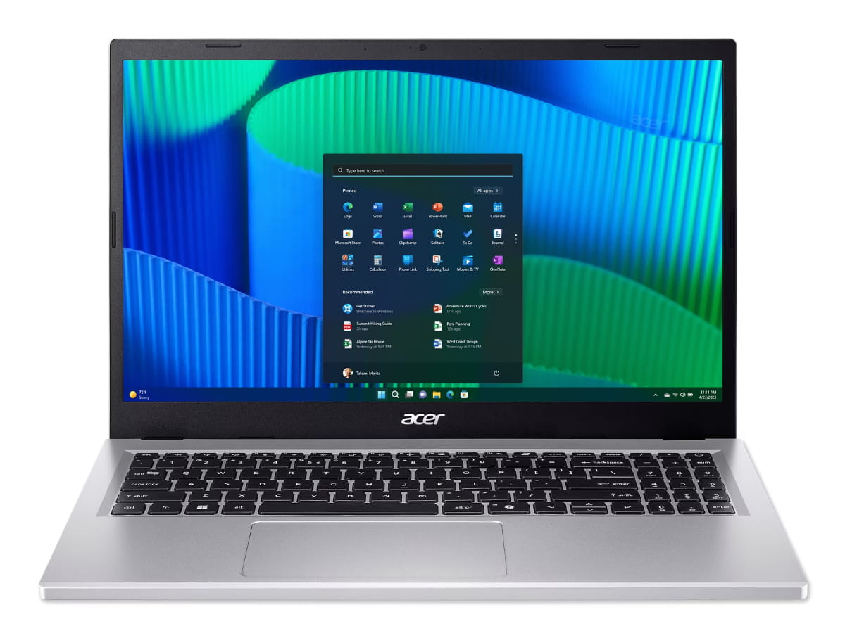 Acer Extensa 15 EX215-57 - Intel Core i3 i3-1315U / 1.2 GHz - Win 11 Pro Education - UHD Graphics - 8 GB RAM - 256 GB SSD NVMe, 3D Triple-Level Cell (TLC)