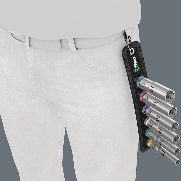 Wera Zyklop Belt C Deep 1 - Knarre - 6 Stücke