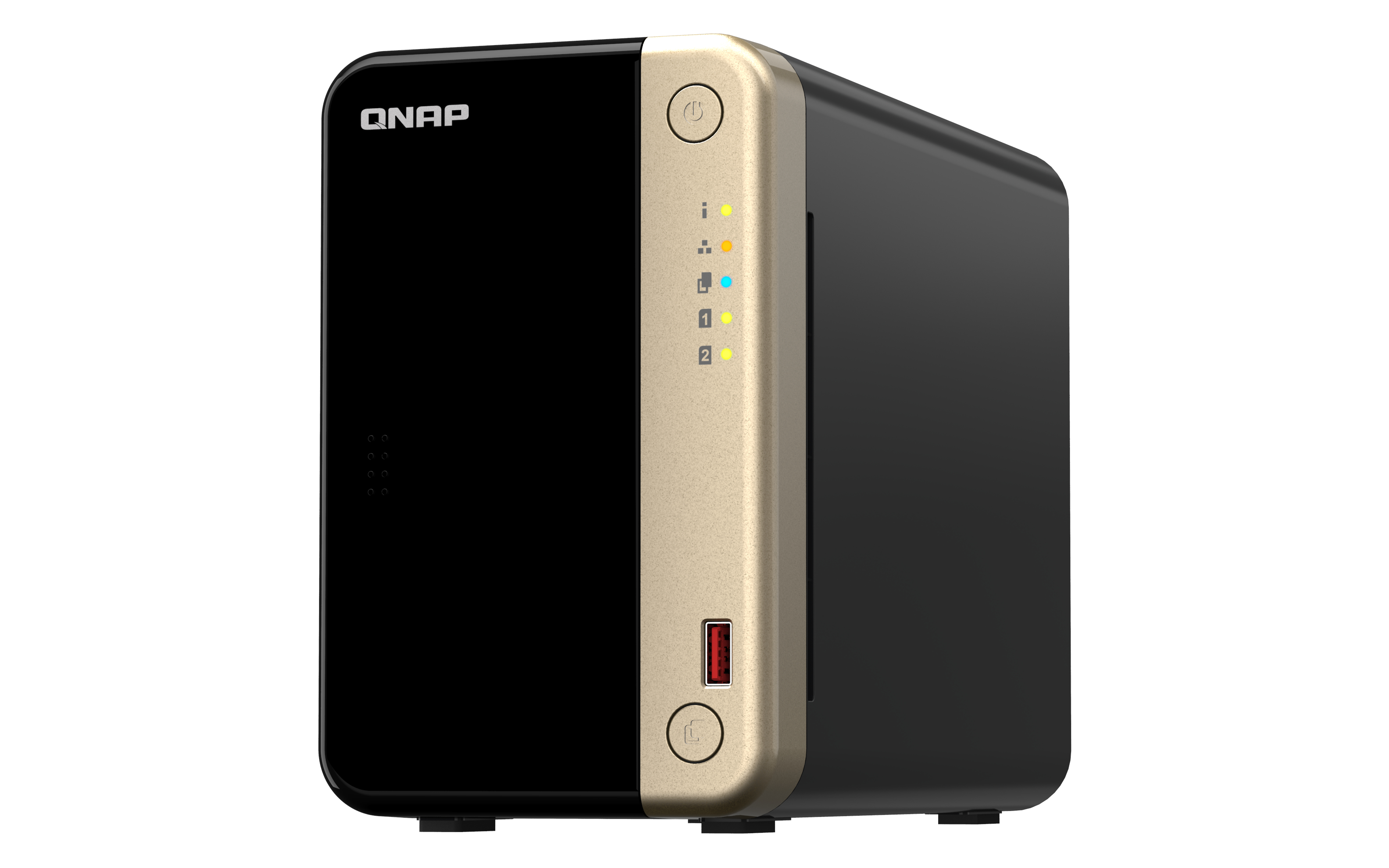 QNAP TS-264, NAS, Tower, Intel® Celeron®, N5095, 8 GB, 8 TB