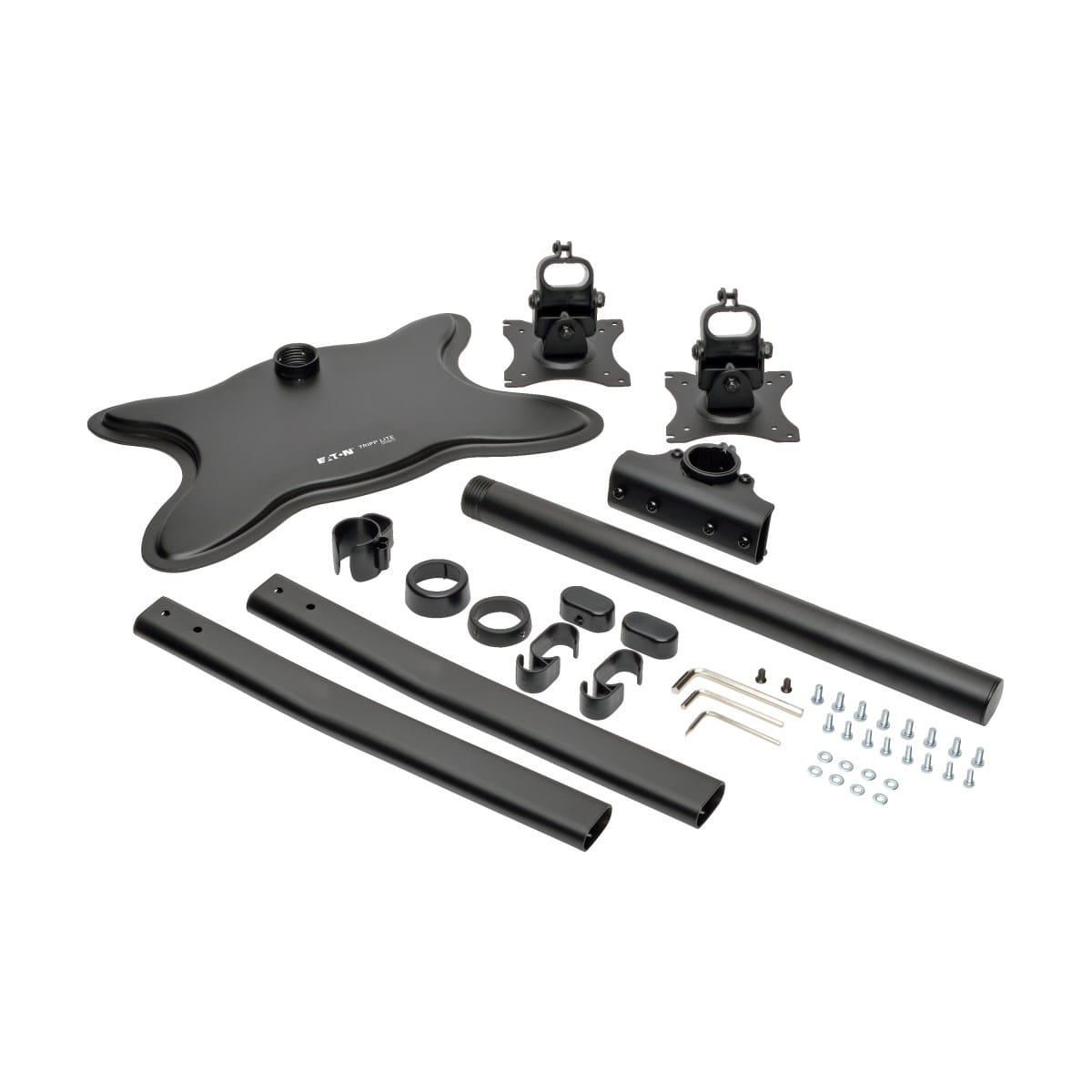 Tripp Eaton Tripp Lite Series Dual-Monitor TV Desktop Display Mount Stand Full Motion 13"- 27" Flat Screen Displays - Aufstellung - Voll beweglich - für 2 LCD-Displays - Stahl - Schwarz - Bildschirmgröße: 33.2-68.58 cm (13"-27")