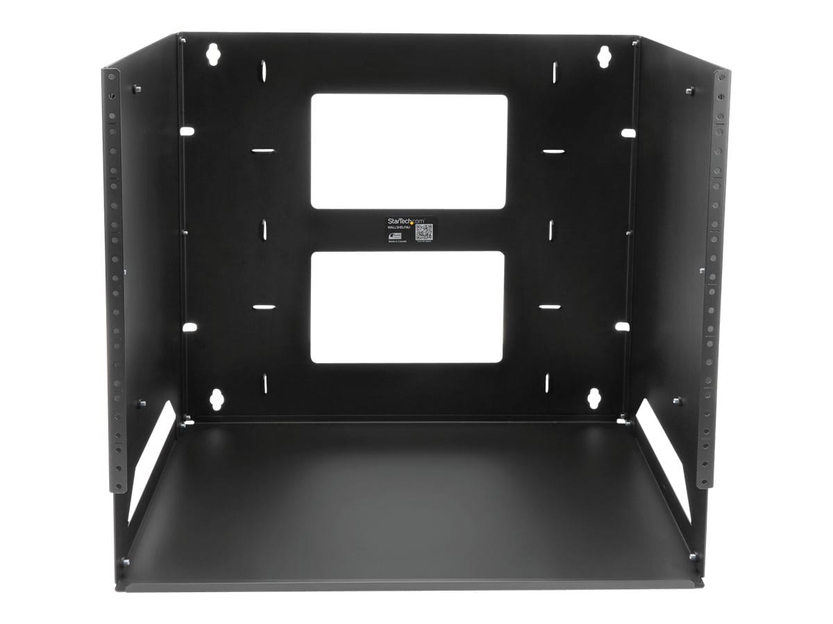 StarTech.com Wandmontage Server Rack mit Fachboden - 4HE - Anpassbar von 30,5 cm - 45,7cm - Rack (Wandbefestigung)