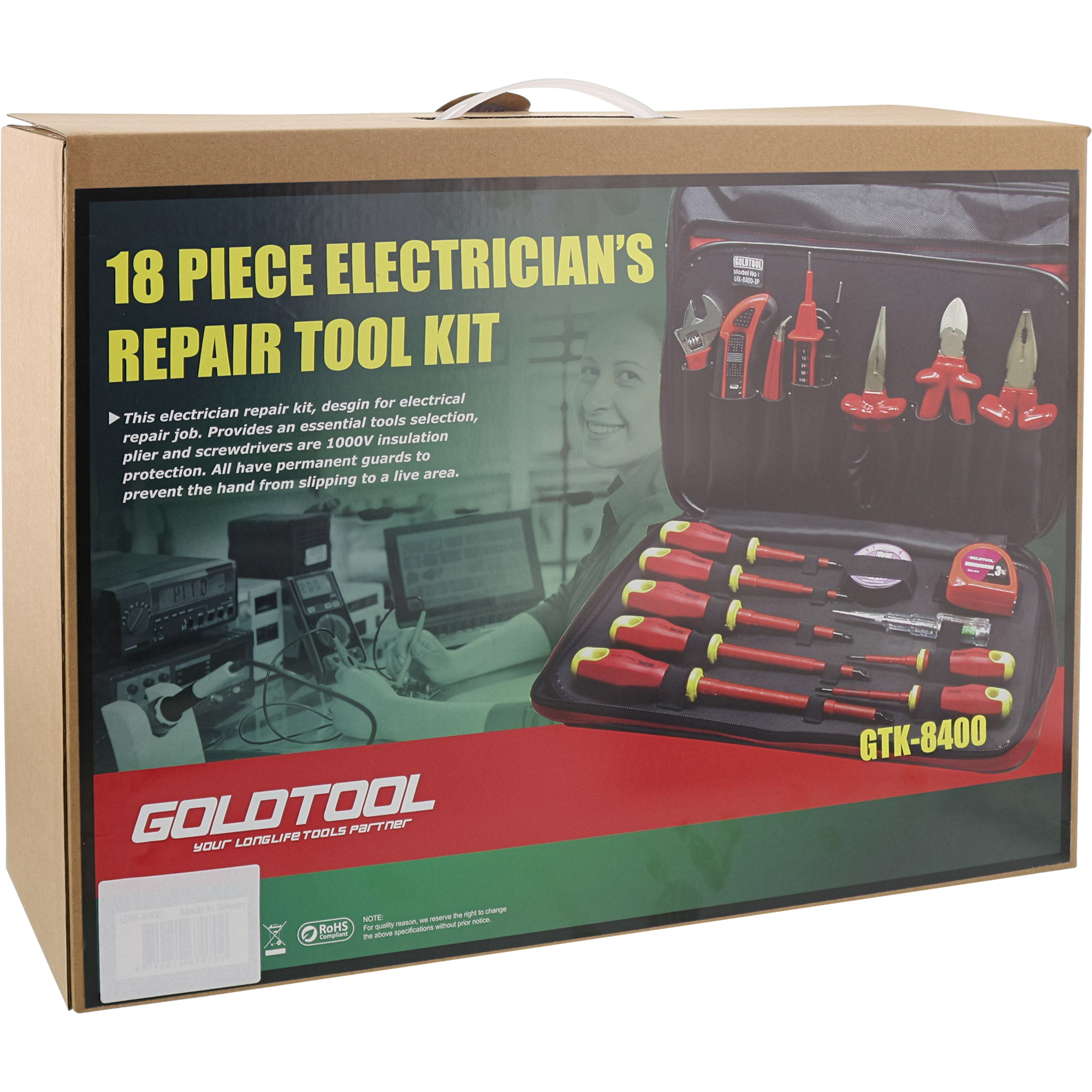 InLine Profi Elektro Werkzeugtasche - 18-teilig