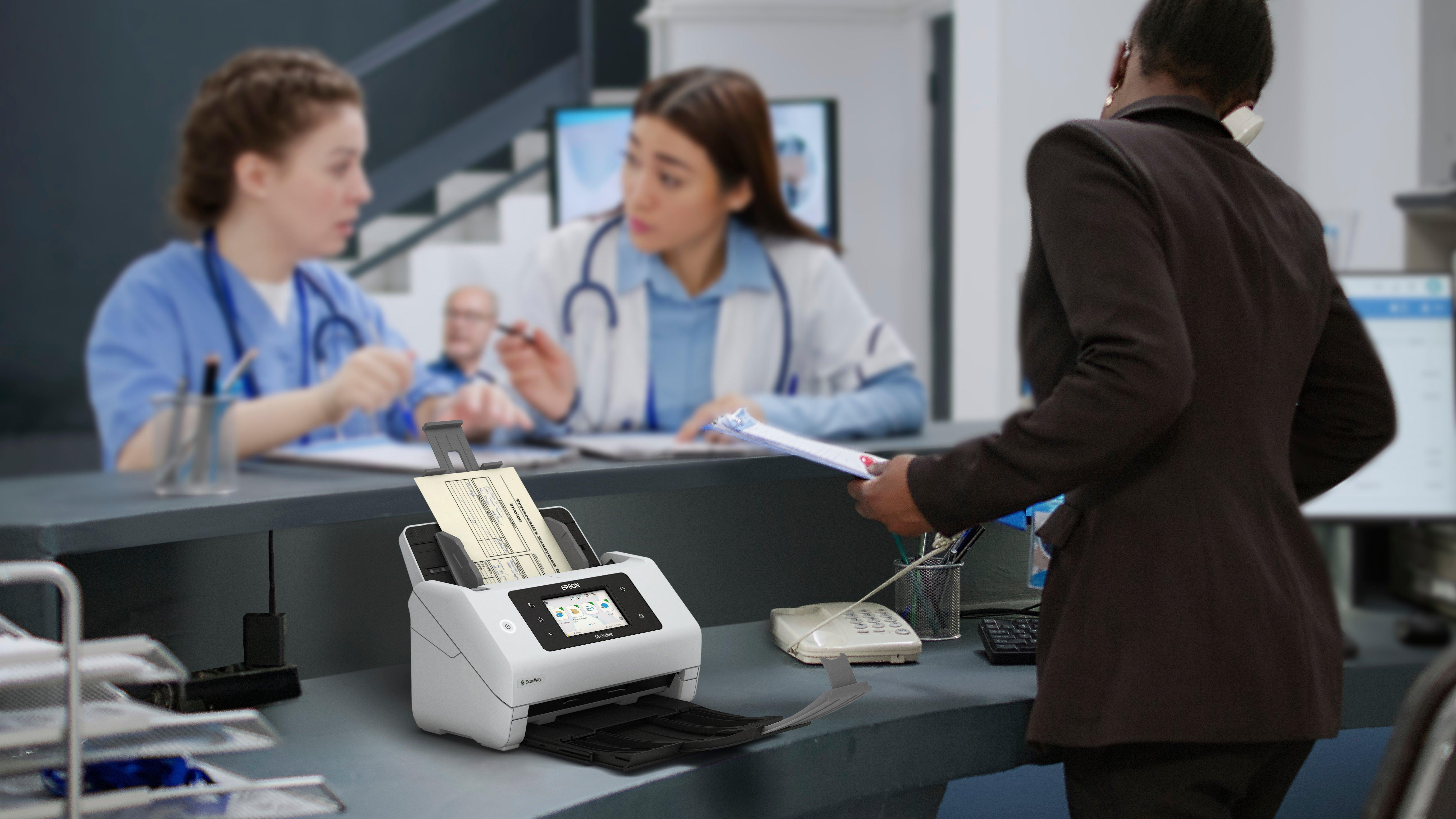 Epson WorkForce DS-900WN - Dokumentenscanner - Duplex - A4/Legal - 600 dpi x 600 dpi - bis zu 70 Seiten/Min. (einfarbig)