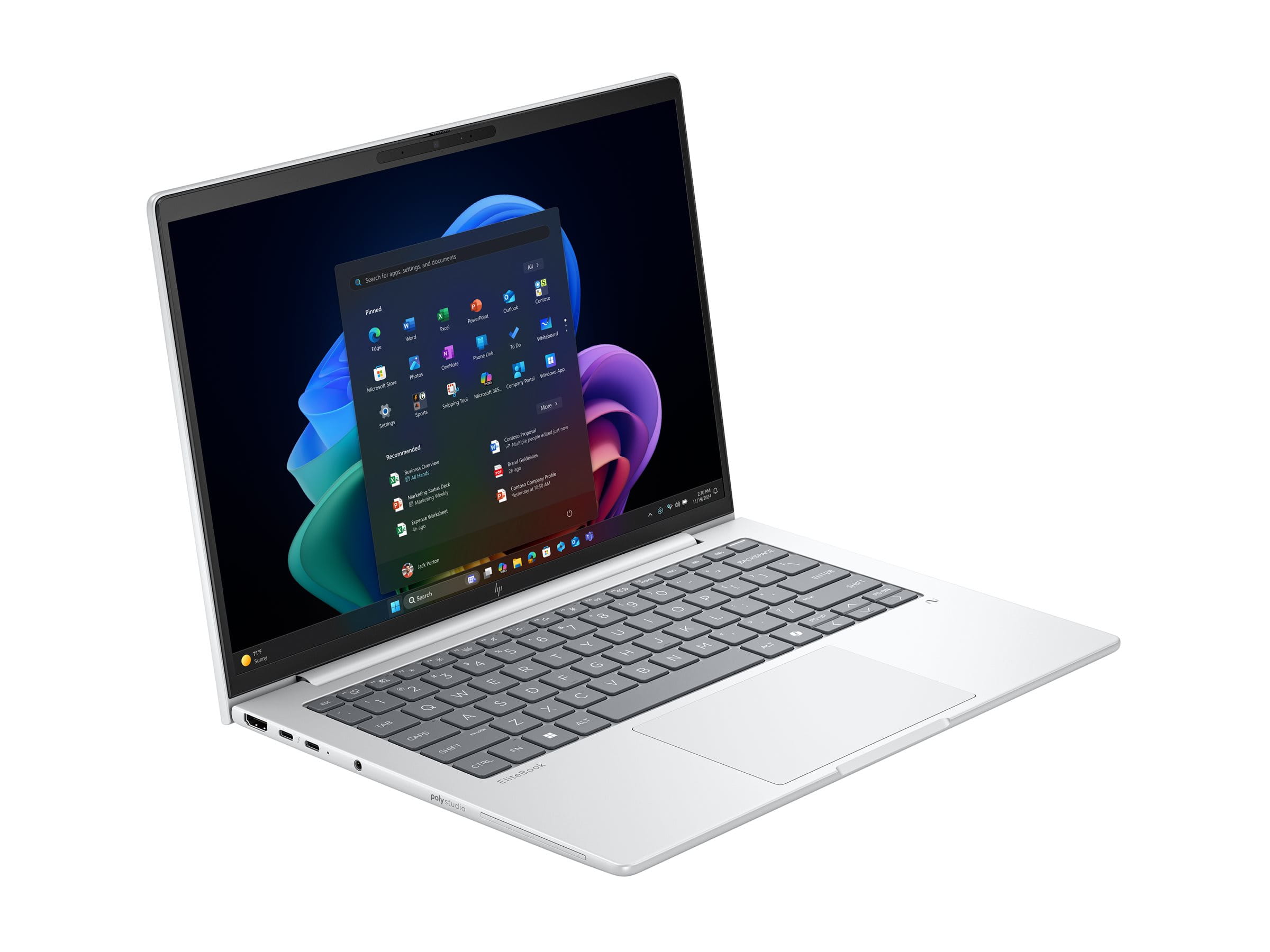 HP EliteBook 8 G1a Notebook Next Gen AI - AMD Ryzen AI 7 350 / 2 GHz - Win 11 Pro - Radeon 860M - 64 GB RAM - 1 TB SSD NVMe - 35.6 cm (14")