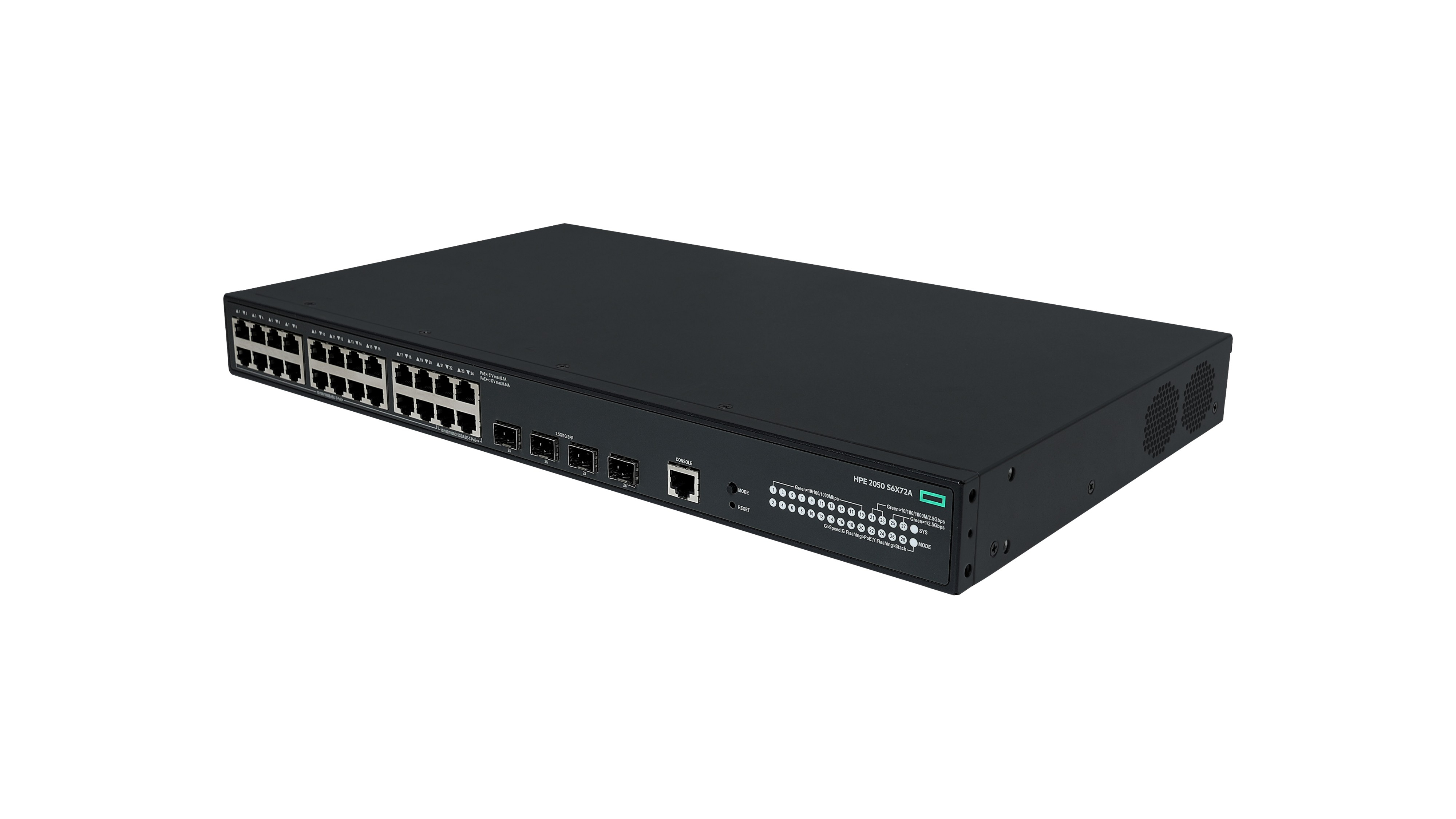 HPE Networking Comware 5050EI 20p 10/100/1000BT PoE+ 4p SmtRt 1/2.5GbE PoE++ 4p SFP 1G/2.5G - Switch - managed - 20 x 10/100/1000Base-T (PoE+)