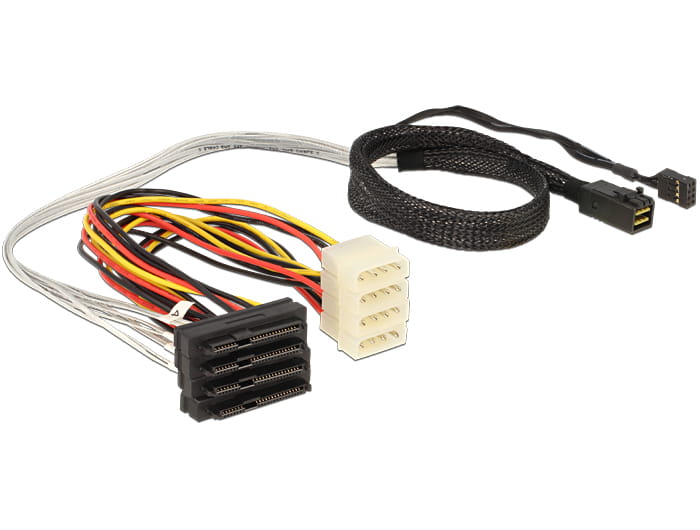 Delock Internes SAS-Kabel - mit Sidebands - SAS 6Gbit/s - interne SAS, 29-polig (SFF-8482)