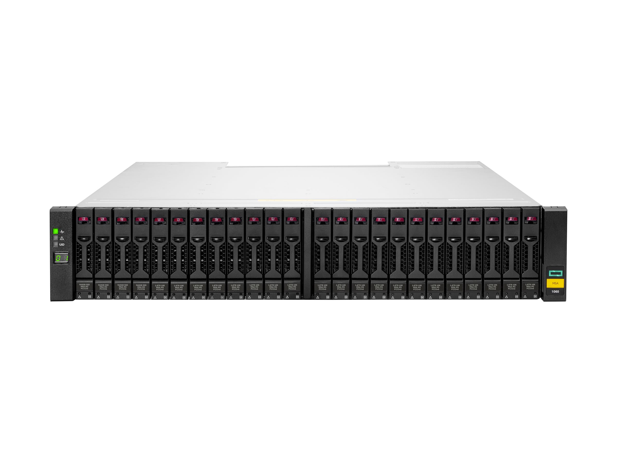 HPE Modular Smart Array 1060 SFF 2x12Gb SAS 2-port Controller Storage Array - Solid-State-/Festplattenarray - 0 TB - 24 Schächte (SAS-3)