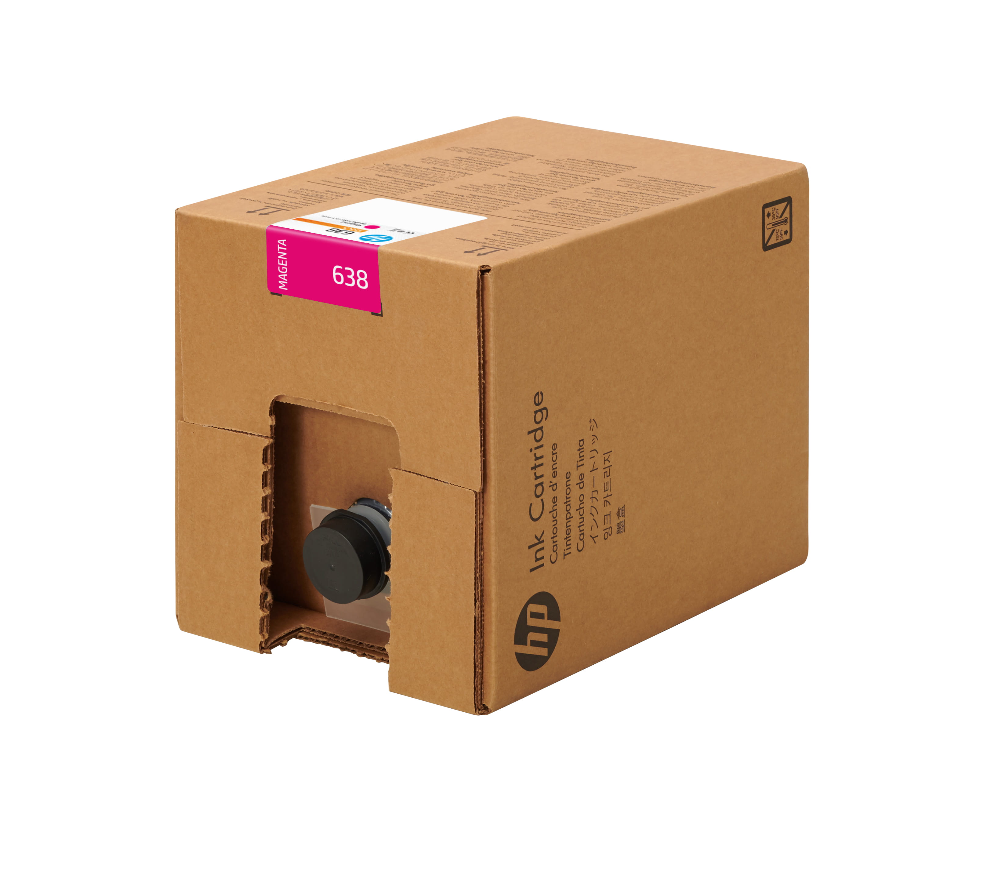 HP 638 Magenta Stitch Druckerpatrone für Dye-Sublimationsdruck, 10 l, HP Stitch S1000 Drucker, Thermal Inkjet, Magenta, Haus, Homeoffice, Vereinigte Staaten, Singapur, Puerto Rico, 244,5 mm