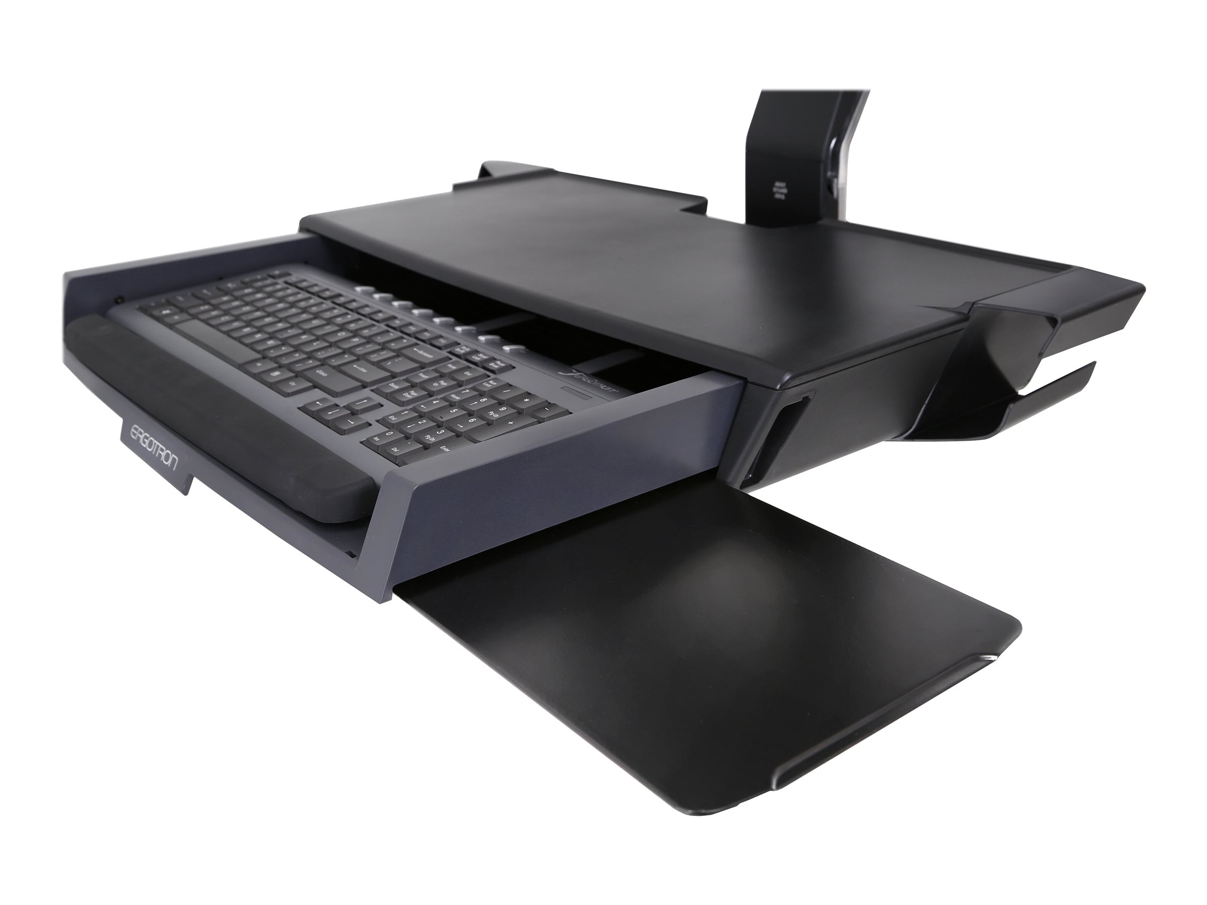 Ergotron Sit-Stand Combo Ablageflächen-System - Befestigungskit (Griff, CPU-Halter, 2 Schienenabdeckungen, 2 Kabelkanäle, Handgelenkkissen, Display-Halterung, Tastatur-Tablett, CPU Wandhalterung, Mausablage zum Herausziehen, VESA-Halterung, Wandschiene Ergotron Sit-Stand Combo Ablageflächen-System - Befestigungskit (Griff, CPU-Halter, 2 Schienenabdeckungen, 2 Kabelkanäle, Handgelenkkissen, Display-Halterung, Tastatur-Tablett, CPU Wandhalterung, Mausablage zum Herausziehen, VESA-Halterung, Wandschiene