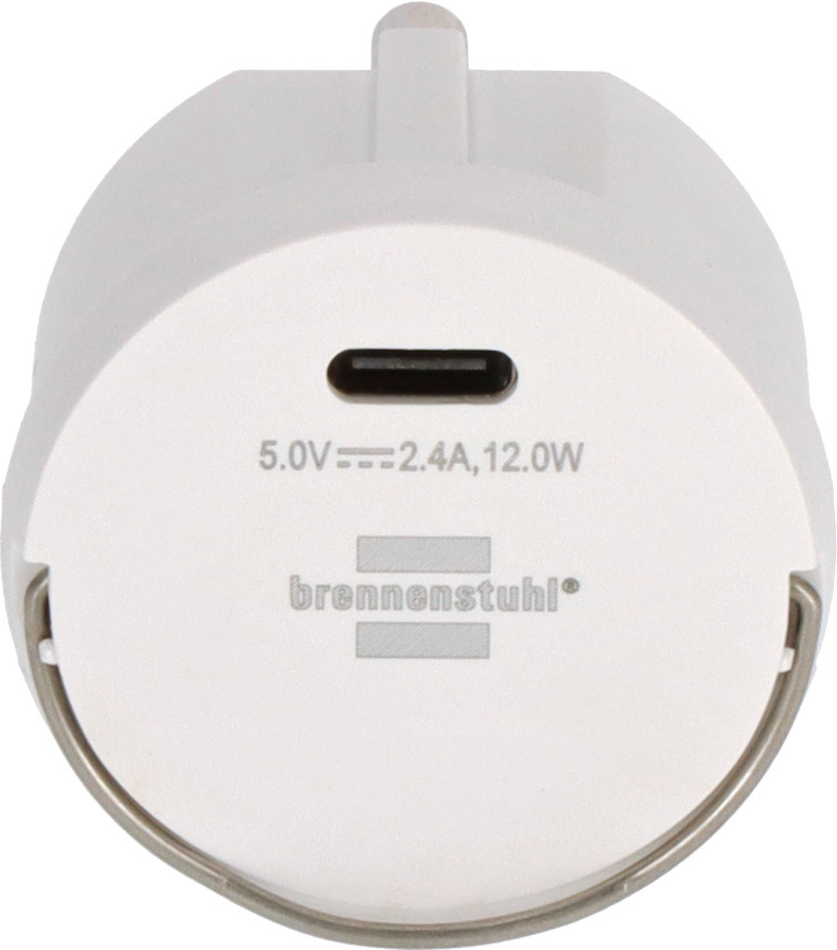 Brennenstuhl 1508110010, Typ F, Typ C, Abgewinkelt, 230 V, Weiß, 12 W