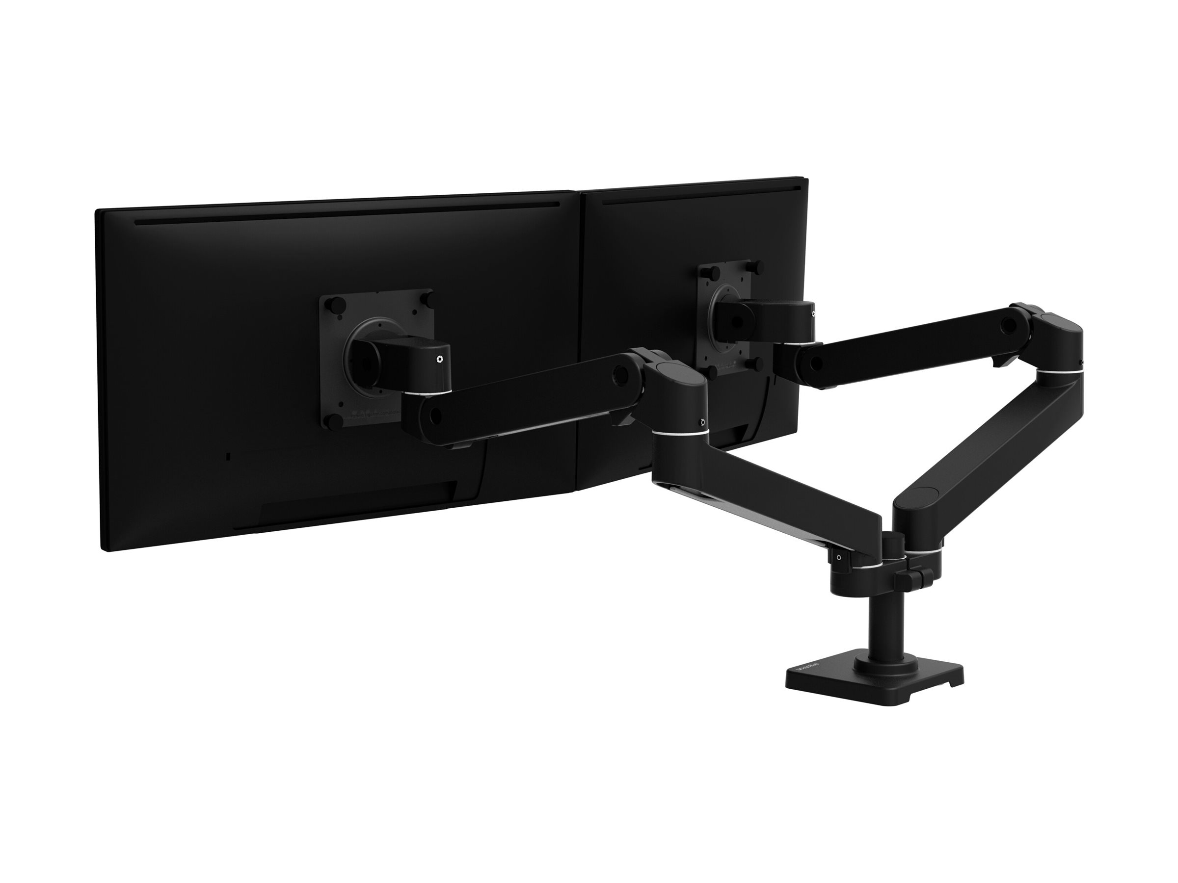 Ergotron LX Pro - Befestigungskit (Doppelarm) - modular - für 2 LCD-Displays - nebeneinander - Aluminium - Schwarz - Bildschirmgröße: bis zu 68,6 cm (bis zu 27 Zoll)