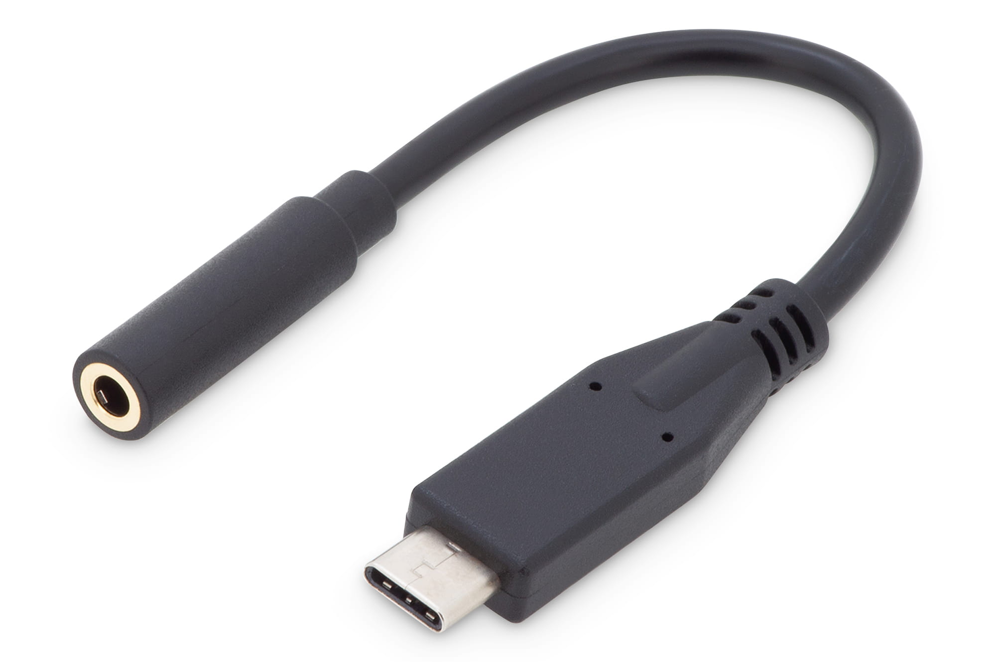 DIGITUS USB-C Audio Adapter / Konverter, USB-C/Stecker - 3.5mm Klinke/Buchse