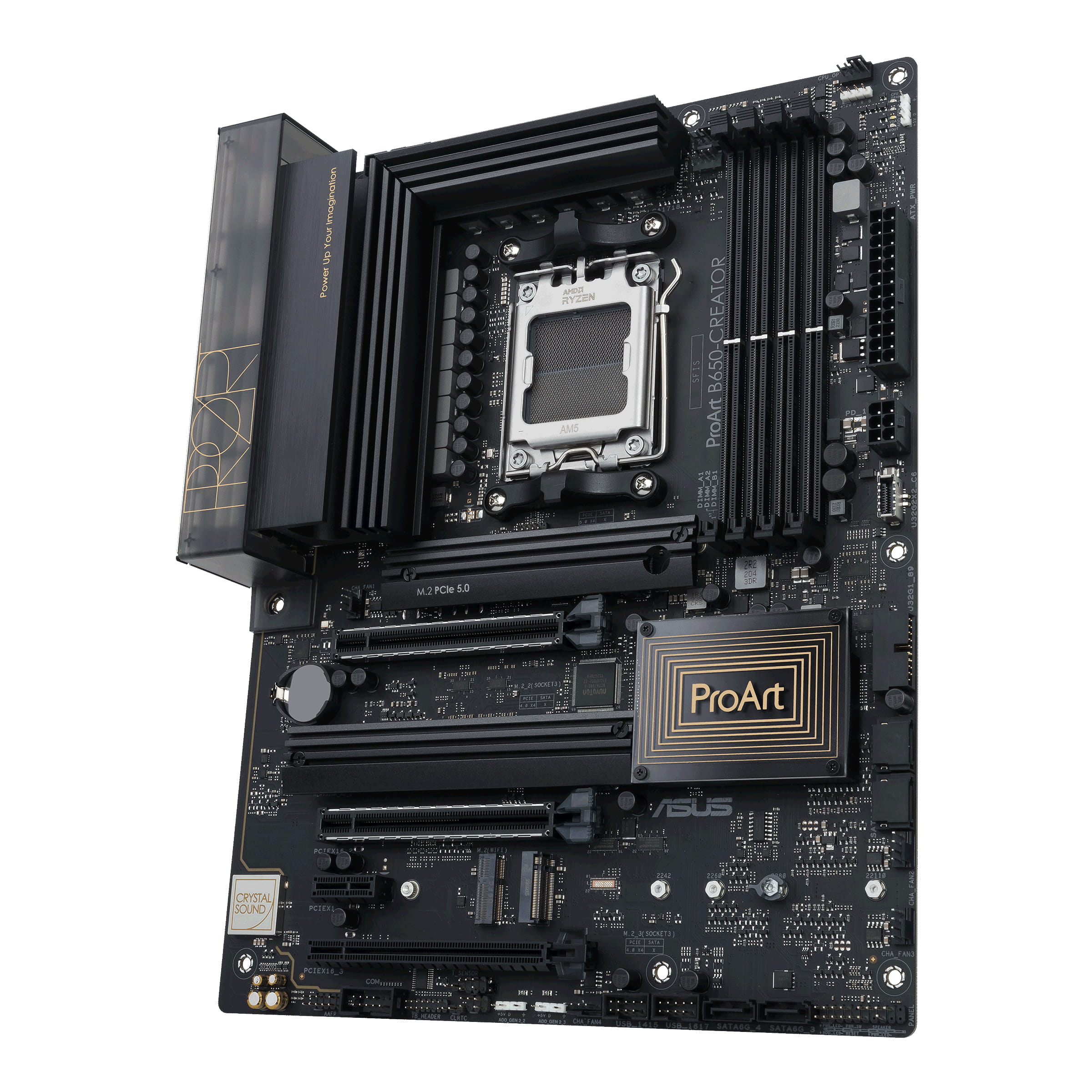 ASUS ProArt B650-CREATOR - Motherboard - ATX - Socket AM5 - AMD B650 Chipsatz - USB 3.2 Gen 1, USB 3.2 Gen 2, USB-C 3.2 Gen2, USB-C 3.2 Gen 2x2 - Gigabit LAN, 2.5 Gigabit LAN - Onboard-Grafik (CPU erforderlich)