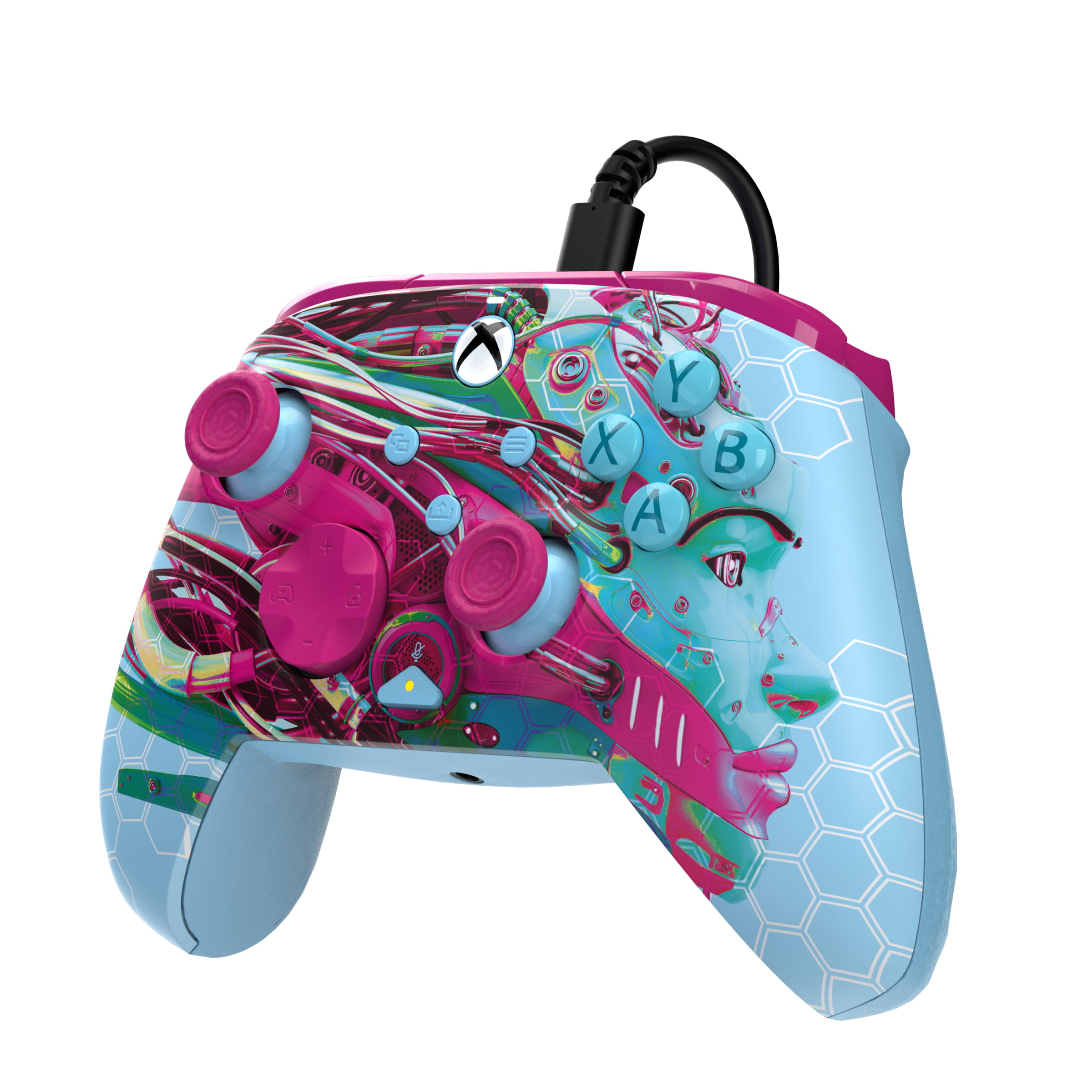 PDP REMATCH GLOW Advanced, Gamepad, PC, Xbox One, Xbox Series S, Xbox Series X, D-Pad, Menü-Taste, Schaltfläche Teilen, View button, Analog / Digital, Kabelgebunden, USB