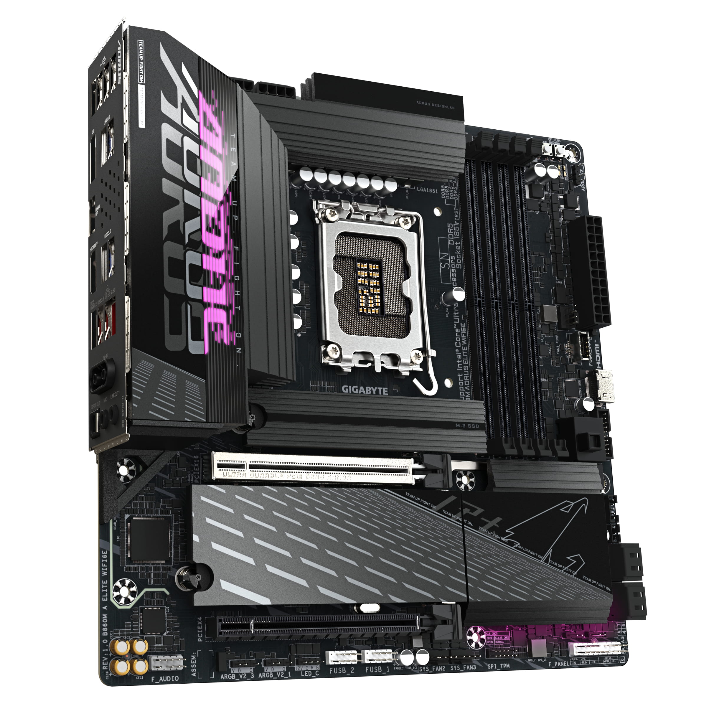 Gigabyte AORUS B860M ELITE WIFI6E - Motherboard - micro ATX - LGA1851 Sockel - AMD B850 Chipsatz - USB-C 3.2 Gen 1, USB 3.2 Gen 2, USB 3.2 Gen 1, USB4 - Bluetooth, Wi-Fi 6E, 2.5 Gigabit LAN - Onboard-Grafik (CPU erforderlich)