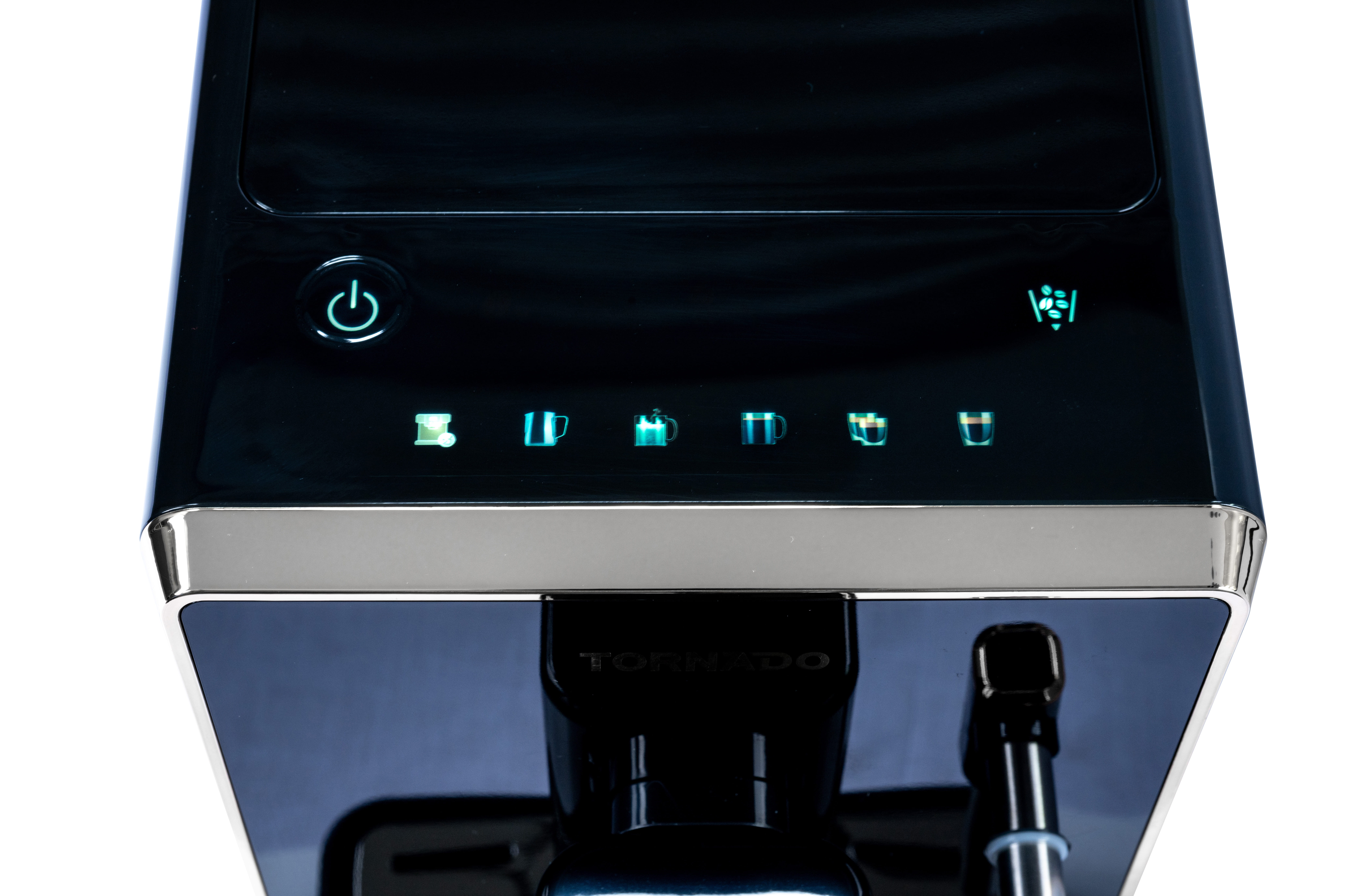 Tornado TCM-9008A-GS, Espressomaschine, Kaffeebohnen, Eingebautes Mahlwerk, Schwarz