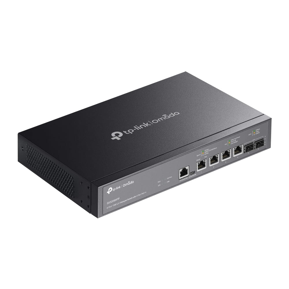TP-LINK Omada TL-SX3206HPP V1 - Switch - L2+ - managed - Desktop, an Rack montierbar - PoE++ (200 W)