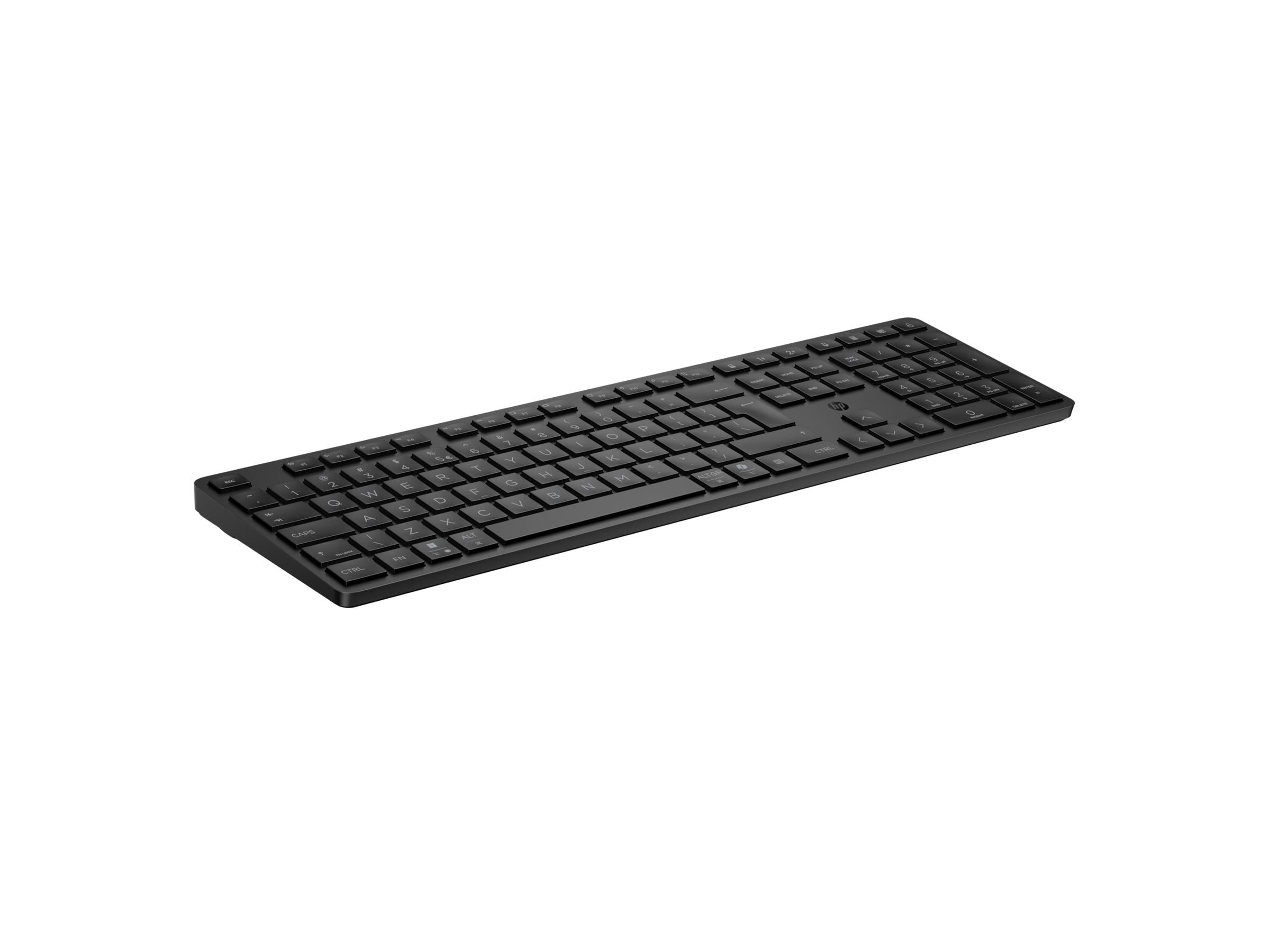 HP 495k - Tastatur - Dual-Modus, 3-Zonen-Layout, Multi-Gerät, flacher Tastenanschlag