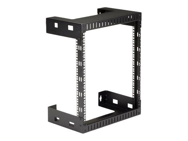 StarTech.com 2-Pfosten 12HE Heavy-Duty Wandmontage Netzwerk-Rack, 19" Open Frame Server Rack, 12" Tief, Wandmontage Daten-Rack für IT / AV / Patch Panel / Computer Geräte - Käfigmuttern und Schrauben inkl., Wandmontiertes Regal, 12U, 90 kg, Ablageschi