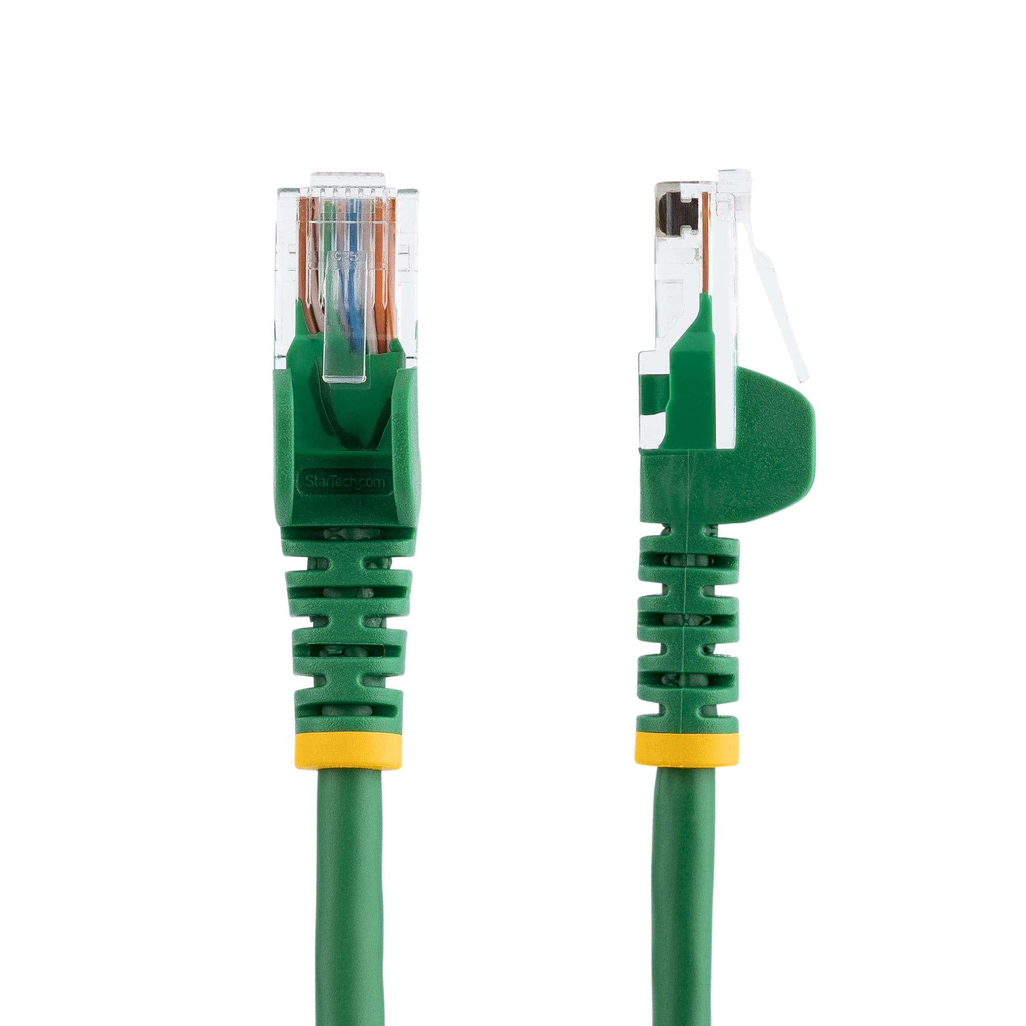 StarTech.com 0,5m Cat5e Ethernet Netzwerkkabel Snagless mit RJ45 - Cat 5e UTP Kabel - Grün - Patch-Kabel - RJ-45 (M)