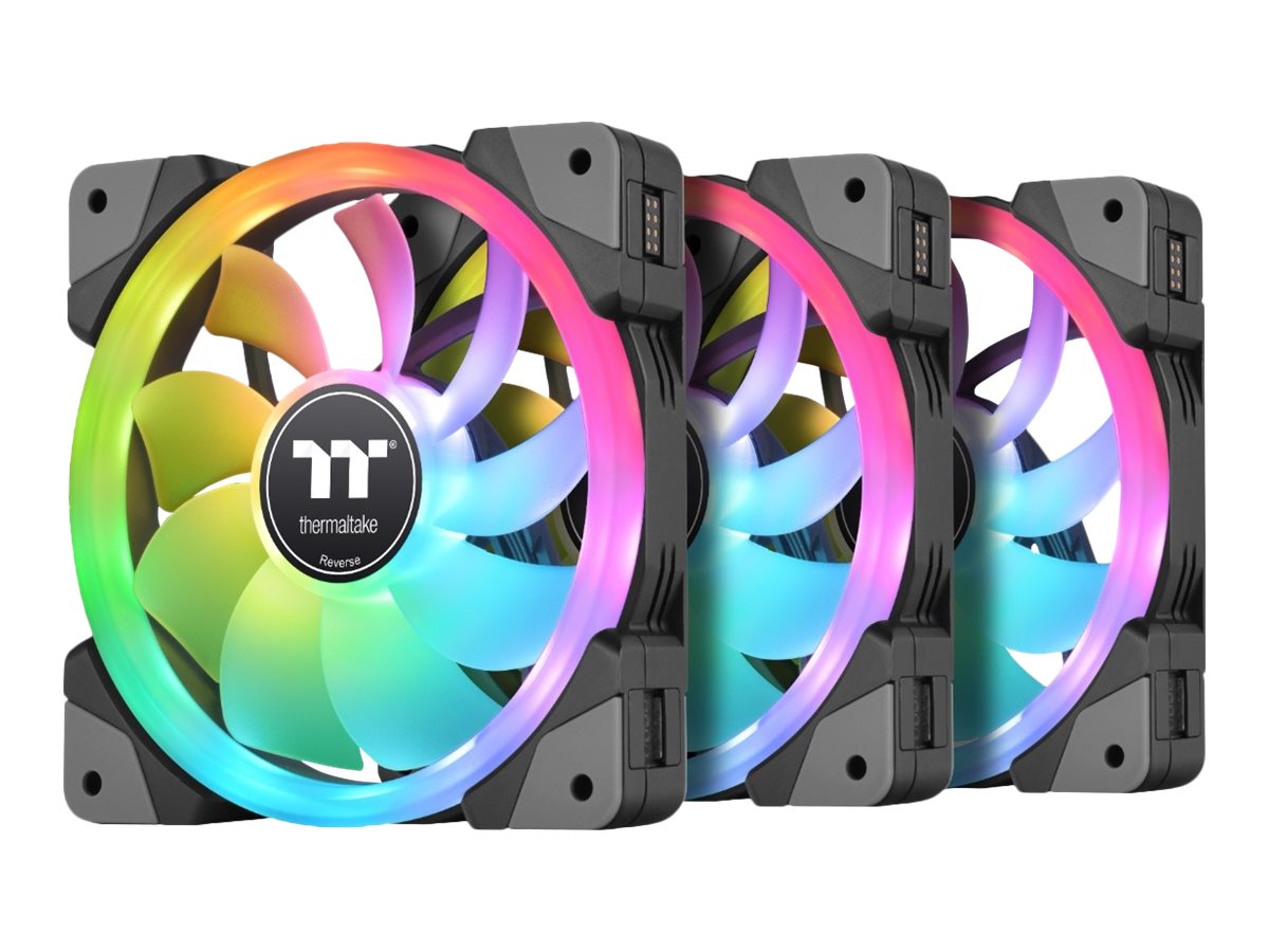 Thermaltake SWAFAN EX14 ARGB - Premium Edition - Gehäuselüfter - 140 mm - Schwarz (Packung mit 3)