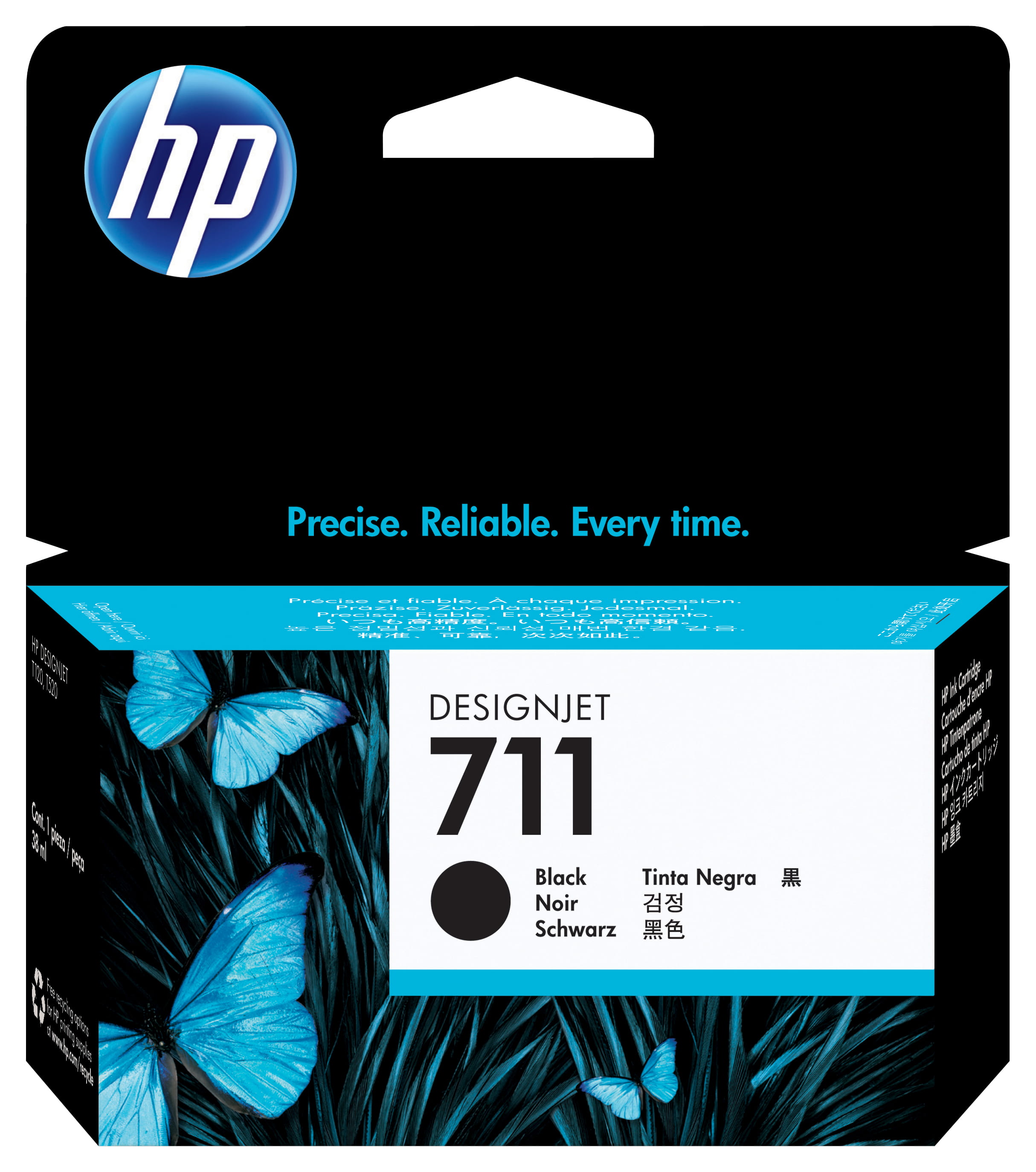 HP 711 - 38 ml - Schwarz - original - DesignJet