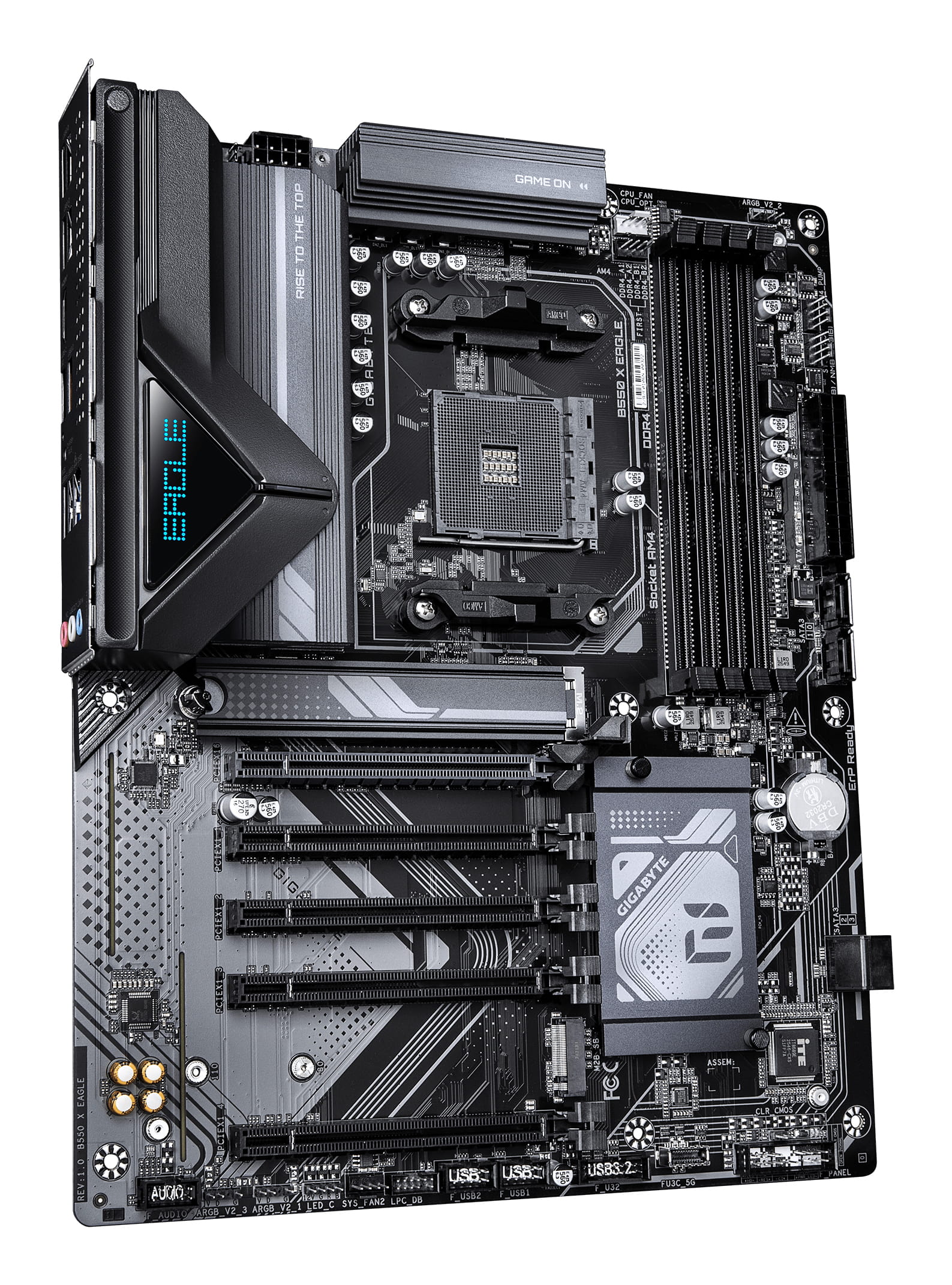 Gigabyte B550 X EAGLE Mainboard, AMD, Sockel AM4, AMD Ryzen 5000 Series, AMD Ryzen 3000 Series, AMD Ryzen 4000 Series, Sockel AM4, DDR4-SDRAM, 128 GB