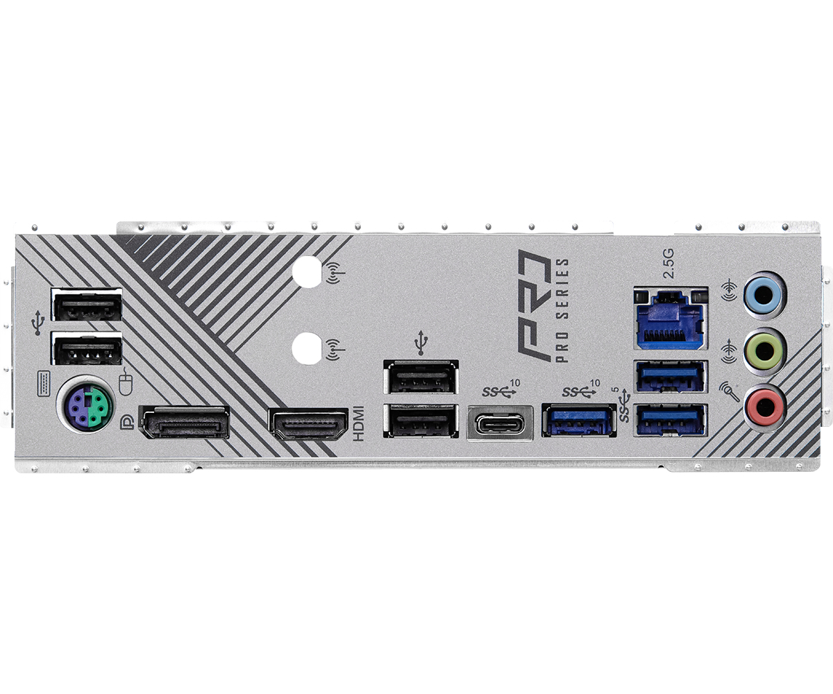 ASRock Z790 Pro RS - Motherboard - ATX - LGA1700-Sockel - Z790 Chipsatz - USB 3.2 Gen 2, USB 3.2 Gen 1, USB-C 3.2 Gen 2x2, USB-C Gen2 - 2.5 Gigabit LAN - Onboard-Grafik (CPU erforderlich)