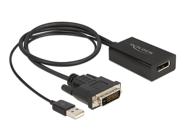 Delock Adapterkabel - DVI-D, USB (nur Strom) (M)
