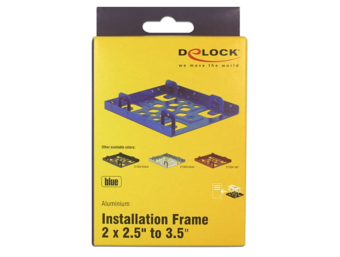 Delock Laufwerksschachtadapter - 3.5" to 2 x 2.5" (8,9 cm bis 2 x 6,4 cm)