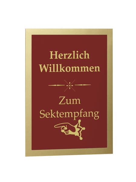 Durable DURAFRAME - Dokumentenhalterung - Oberflächenmontage - für A4 - magnetisch - doppelseitig - Gold (Packung mit 2)