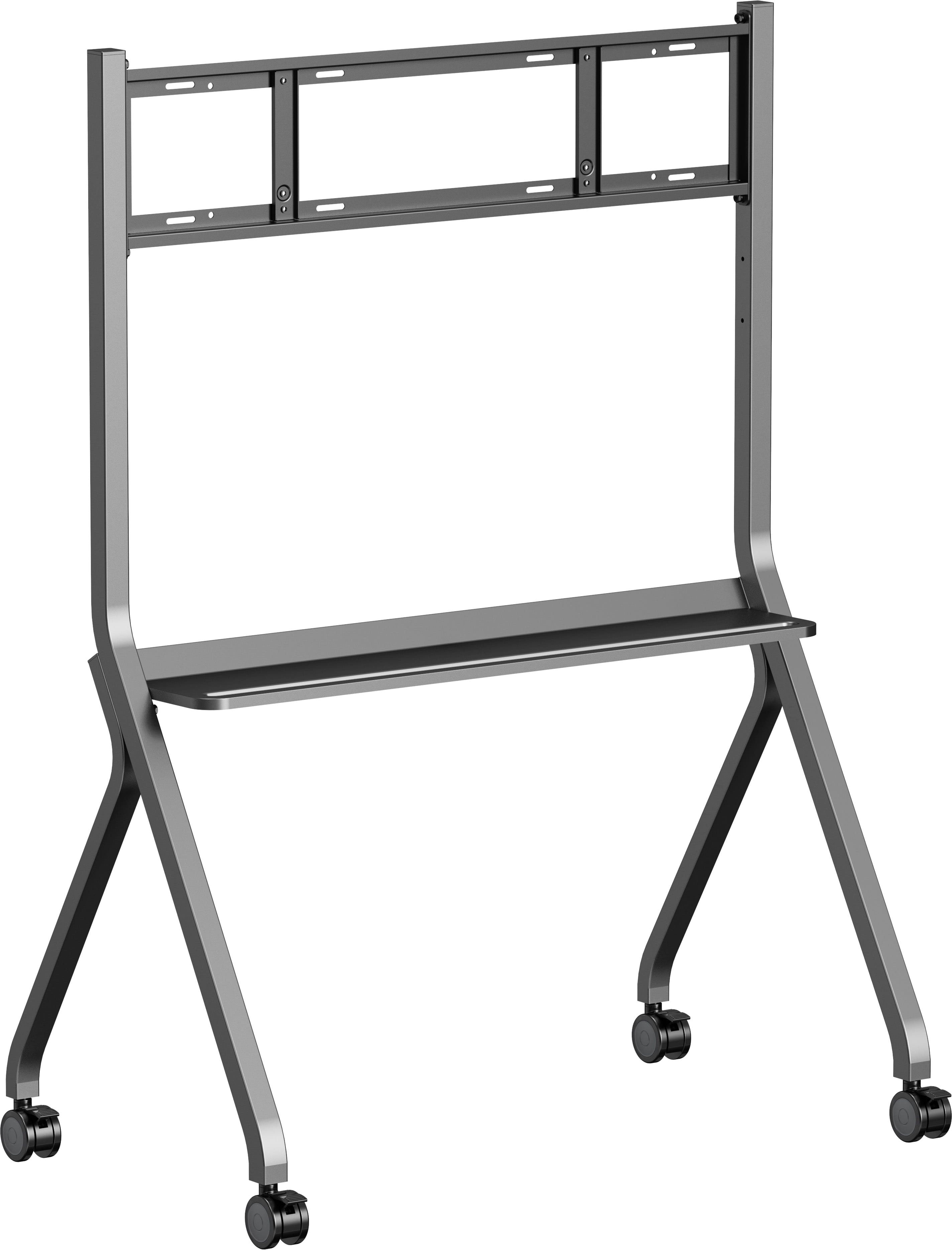 Iiyama MD-CART02-S1 - Wagen - für Flachbildschirm - mit Anti-Kollisionsschutz, Regale für Zubehör - Bildschirmgröße: 139.7-218.4 cm (55"-86")