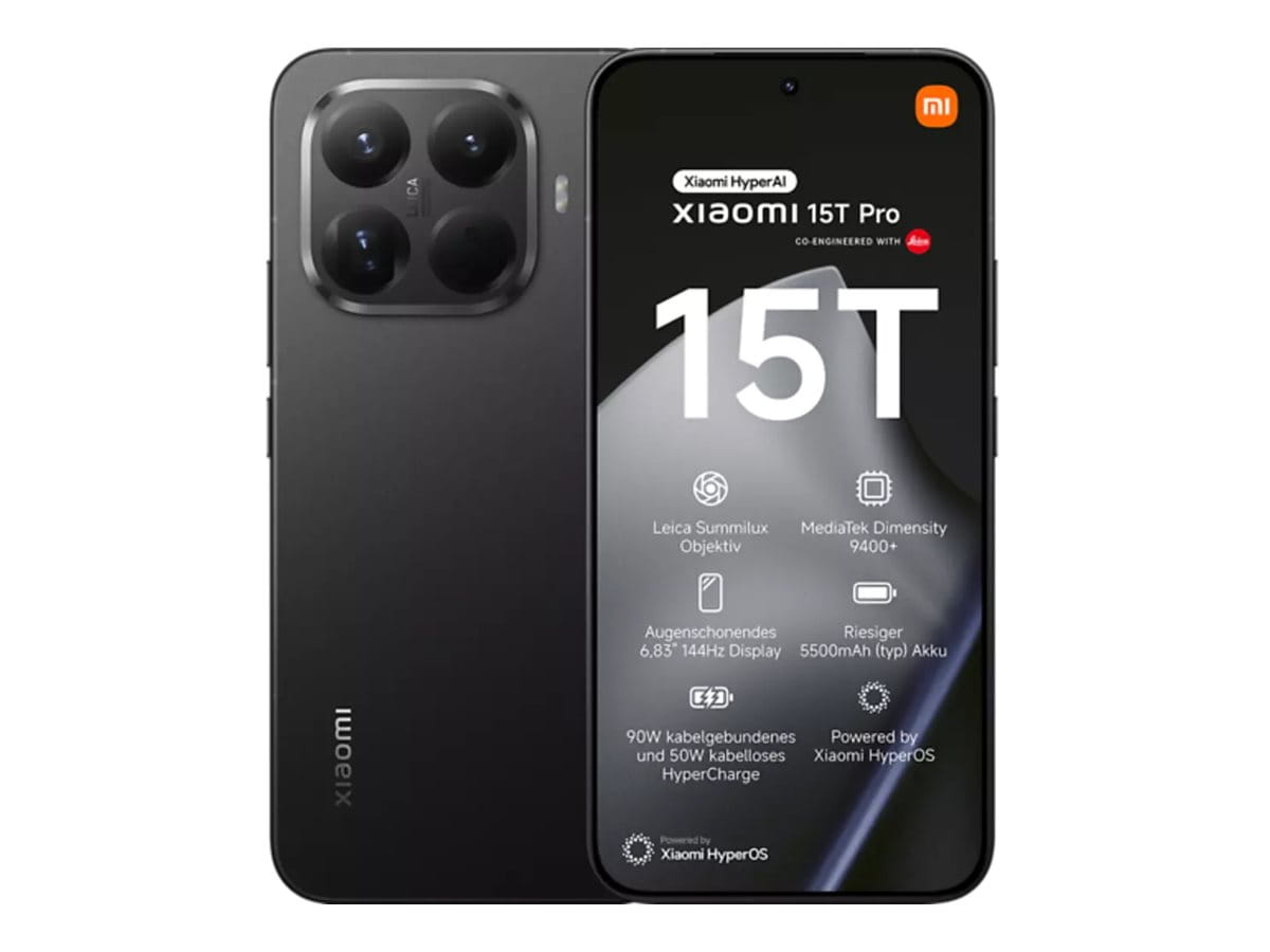 Xiaomi 15T Pro - 5G Smartphone - Dual-SIM - RAM 12 GB / Interner Speicher 512 GB - OLED-Display - 6.83" - 2772 x 1280 Pixel (144 Hz)